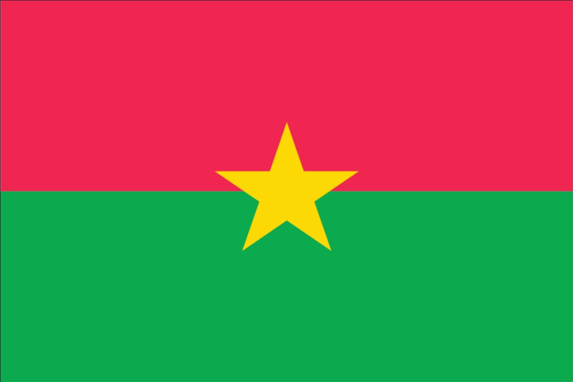 120 Querformat Faso g/m² Burkina flaggenmeer Flagge