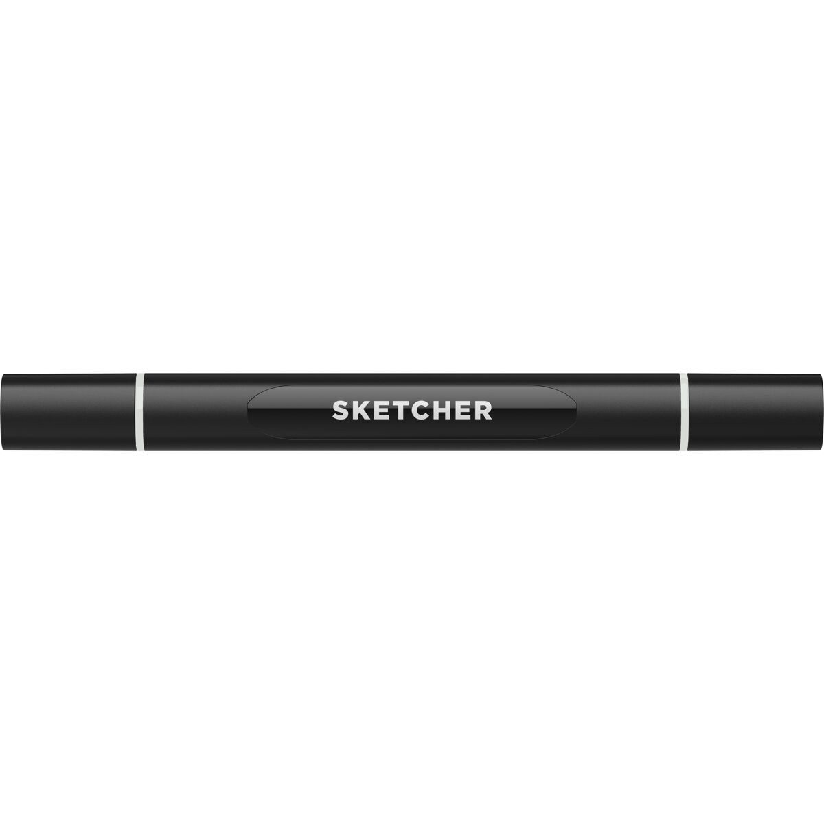 Filzstift Twinmarker Sketcher brush+chisel GG490 grüngrau 2.