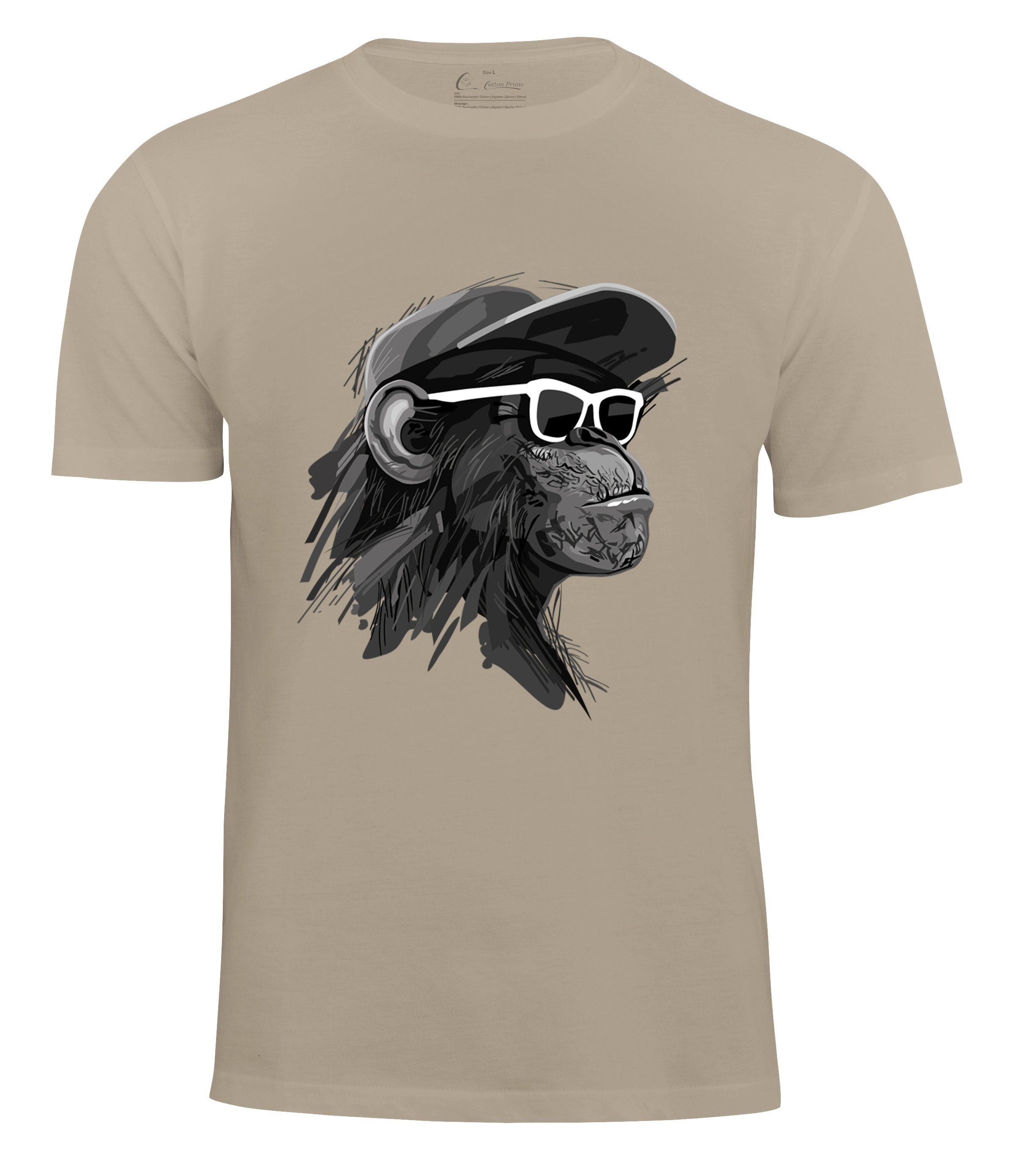 Cotton Prime® T-Shirt mit Affenmotiv - günstig online kaufen