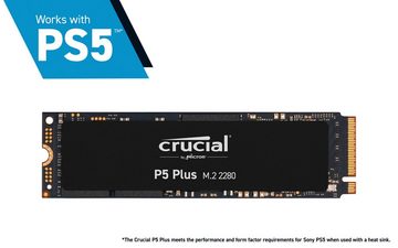 Crucial »P5 Plus 500GB« interne SSD (500 GB) 6600 MB/S Lesegeschwindigkeit, 4000 MB/S Schreibgeschwindigkeit, Playstation 5 kompatibel*, NVMe