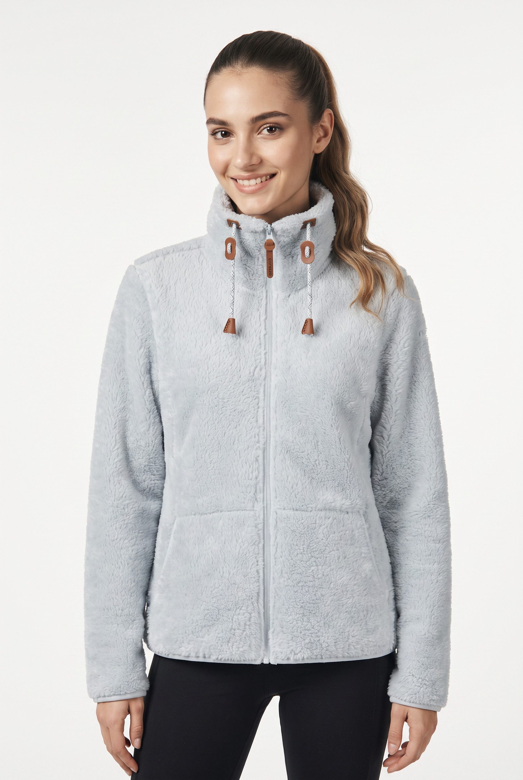 Icepeak Fleecejacke ICEPEAK COLONY sportlicher Stil, mit Reißverschluss, schnell trocknendes Material