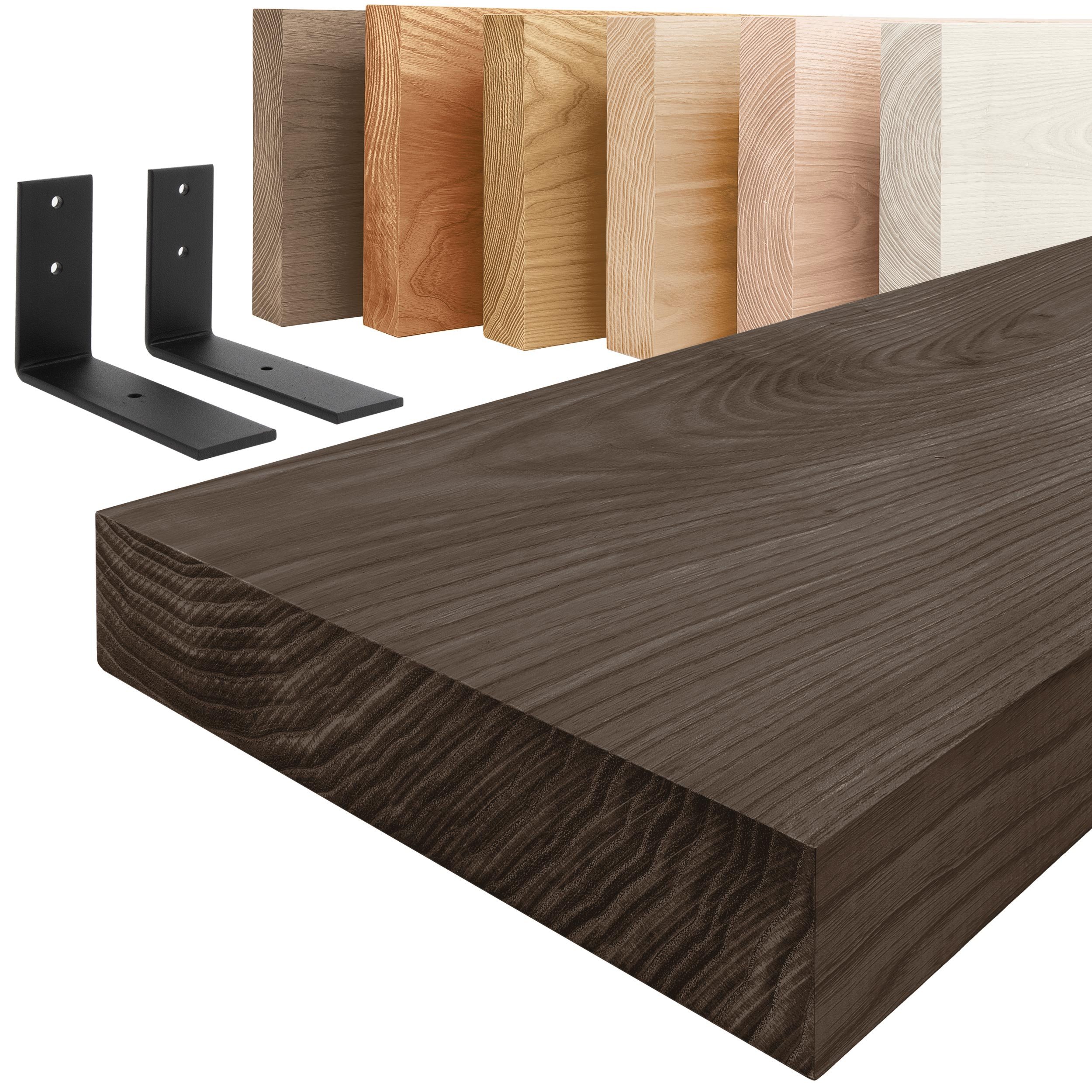 LAMO Manufaktur Wandregal Holz Gerade Regal günstig online kaufen
