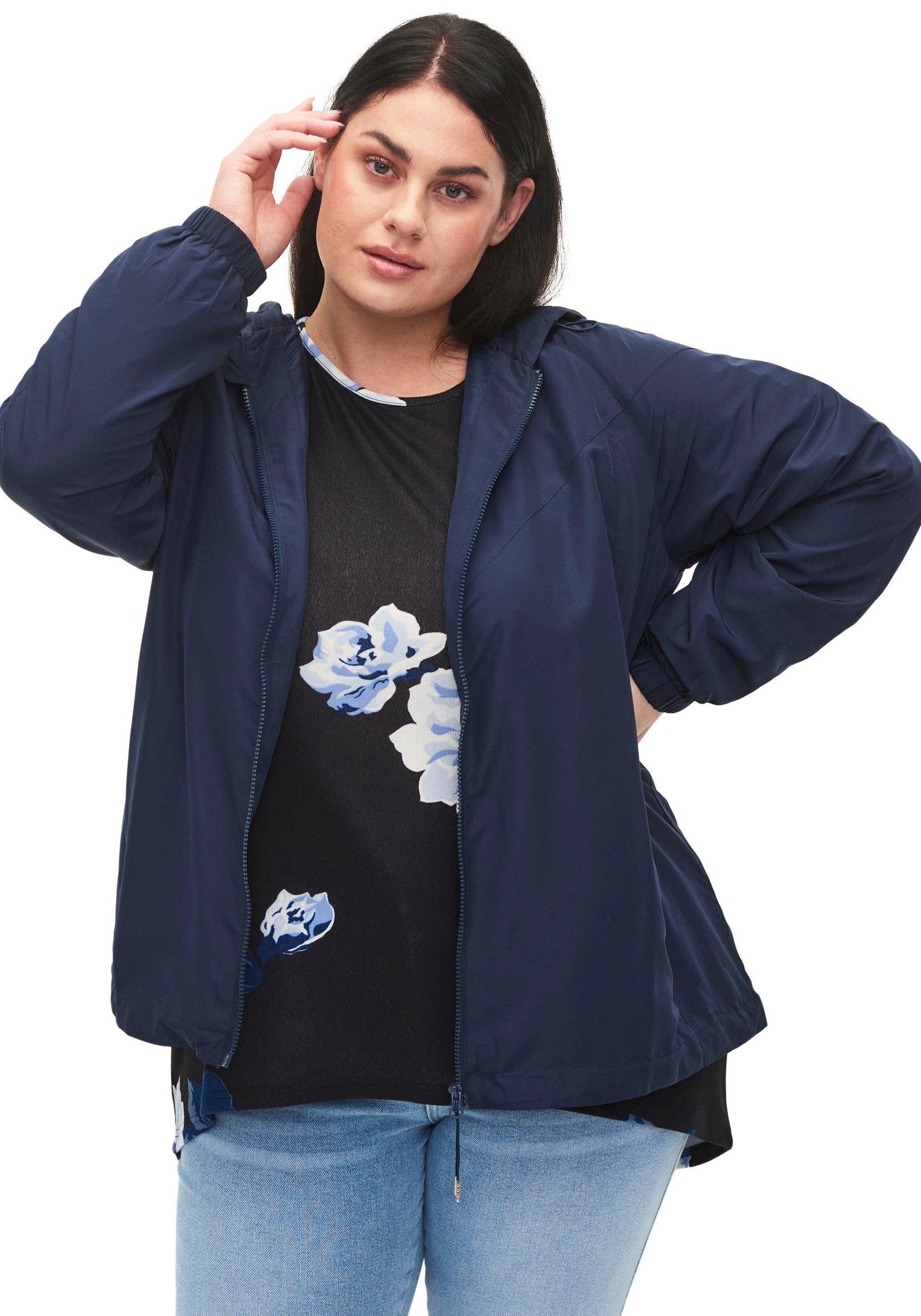 Zizzi Regenjacke Zizzi blaze navy JACKET