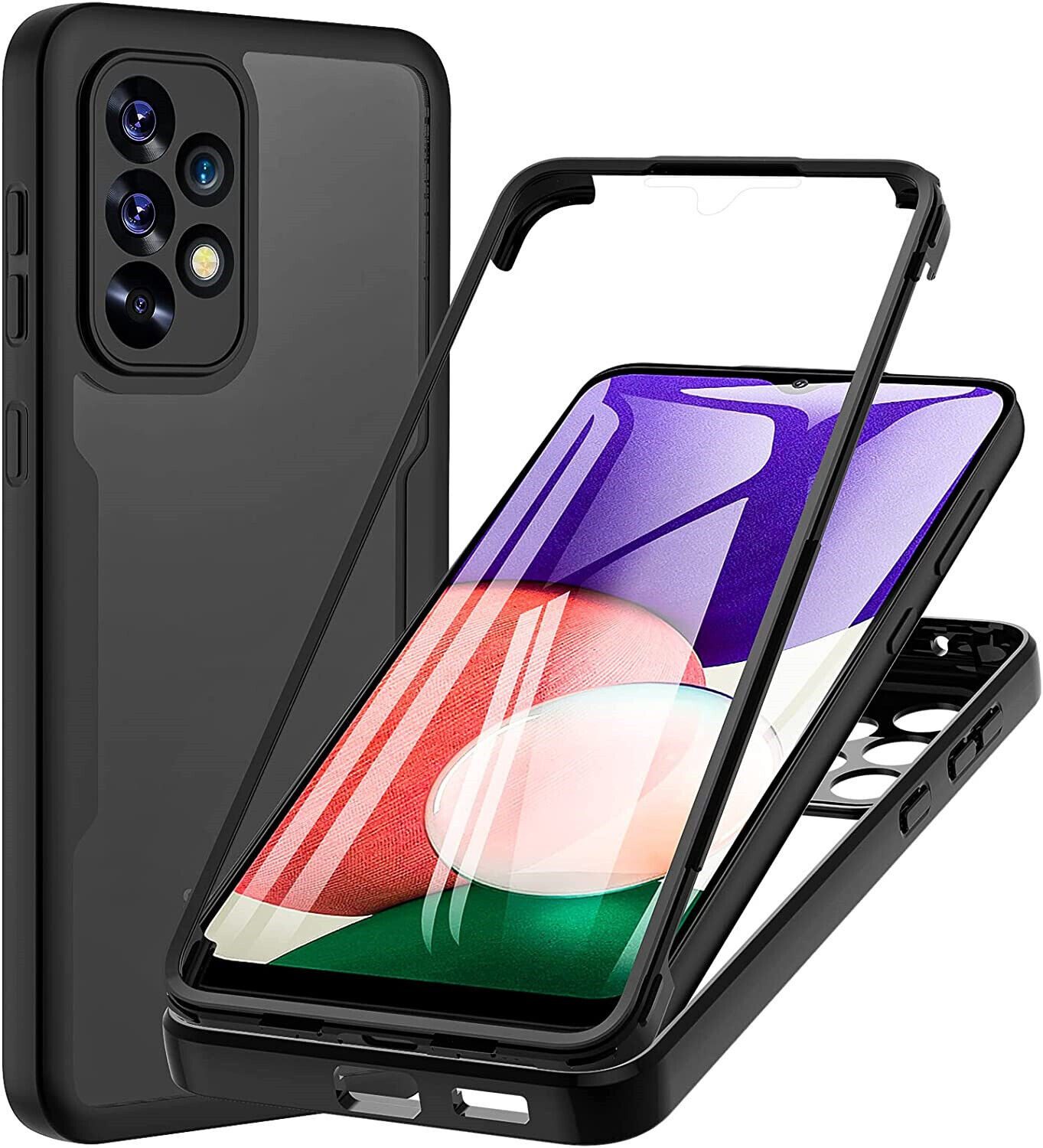 betterfon Handyhülle für Samsung Galaxy A53 5G TPU Schutzcase, 2-teiliges 360 Grad Case mit Rundumschutz und Displayschutz