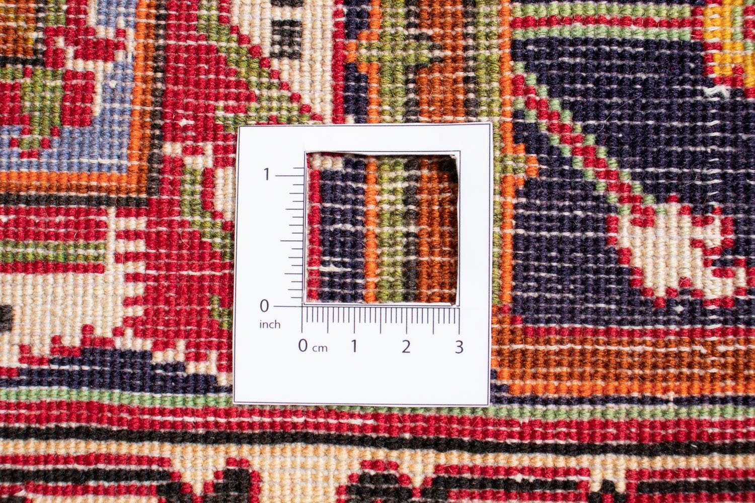 Perser Einzelstück - mit mm, - Zertifikat Nomadic 323 10 Handgeknüpft, morgenland, 203 cm rechteckig, Höhe: Orientteppich - dunkelrot, Wohnzimmer, x