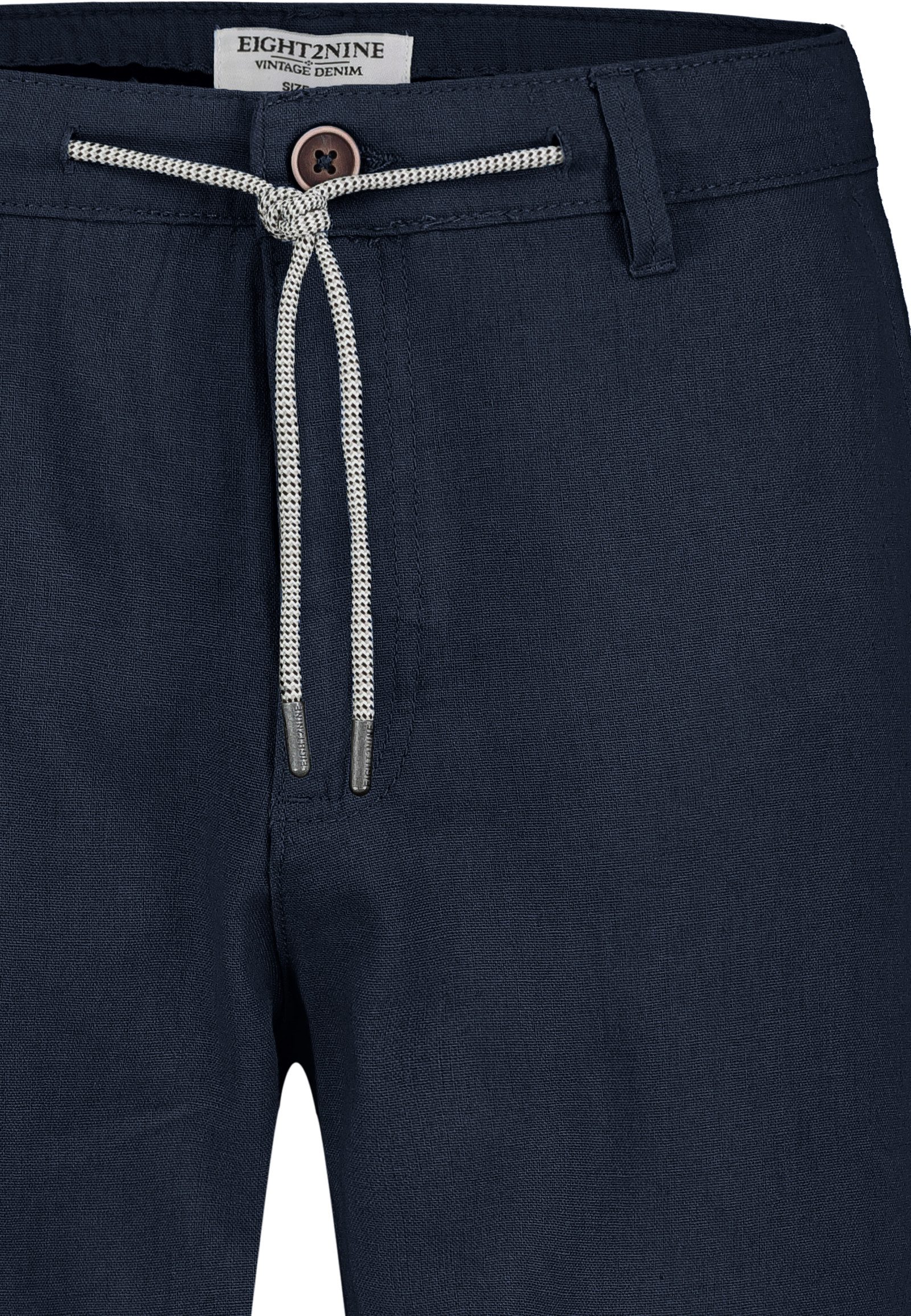 Eight2Nine Chinos Eight2nine Herren Leinen Hose Leinenhose Regular Freizeithose Sommer
