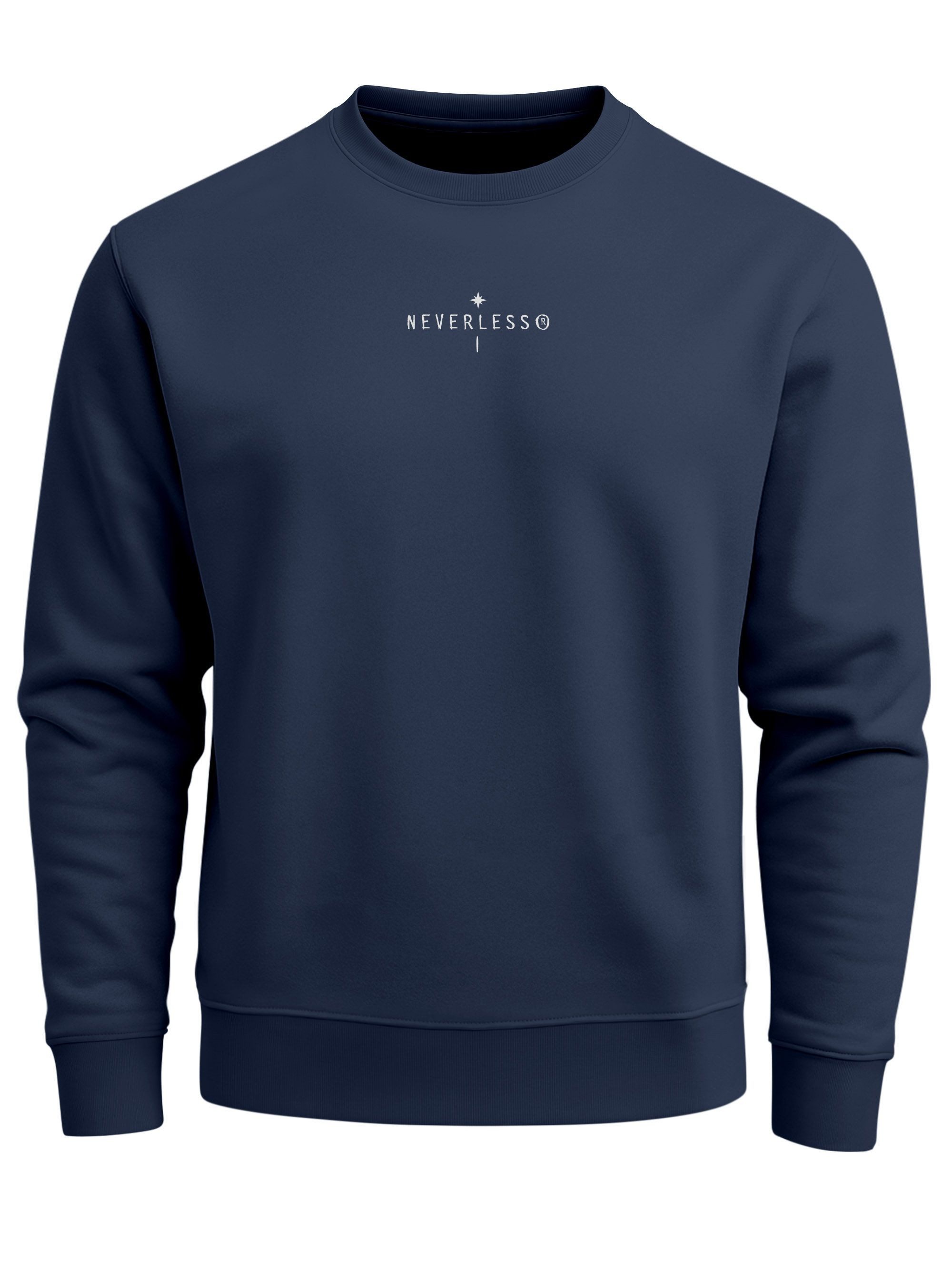 Sweatshirt Sweatshirt Herren Pullover mit Backprint Nature Balance Icons Outdoor
