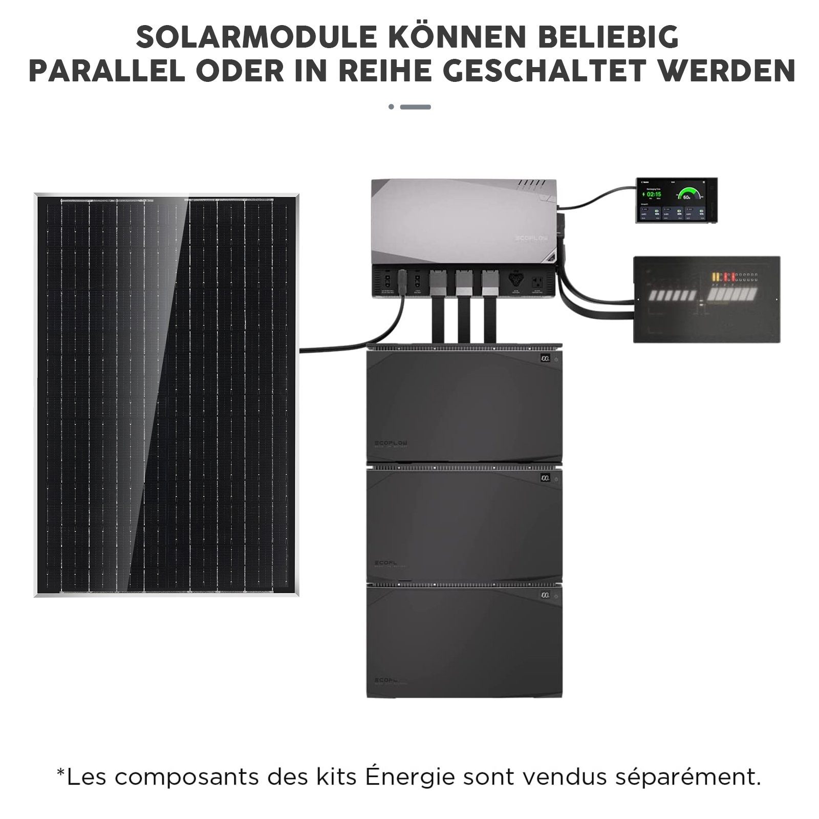 2x Watt 60 30W Solaranlage Montagewinkel Solar Photovoltaik 10A Aluminiumrahmen Set oyajia Solaranlage inkl. Kit, Laderegler Solaranlage 18V Balkonkraftwerk