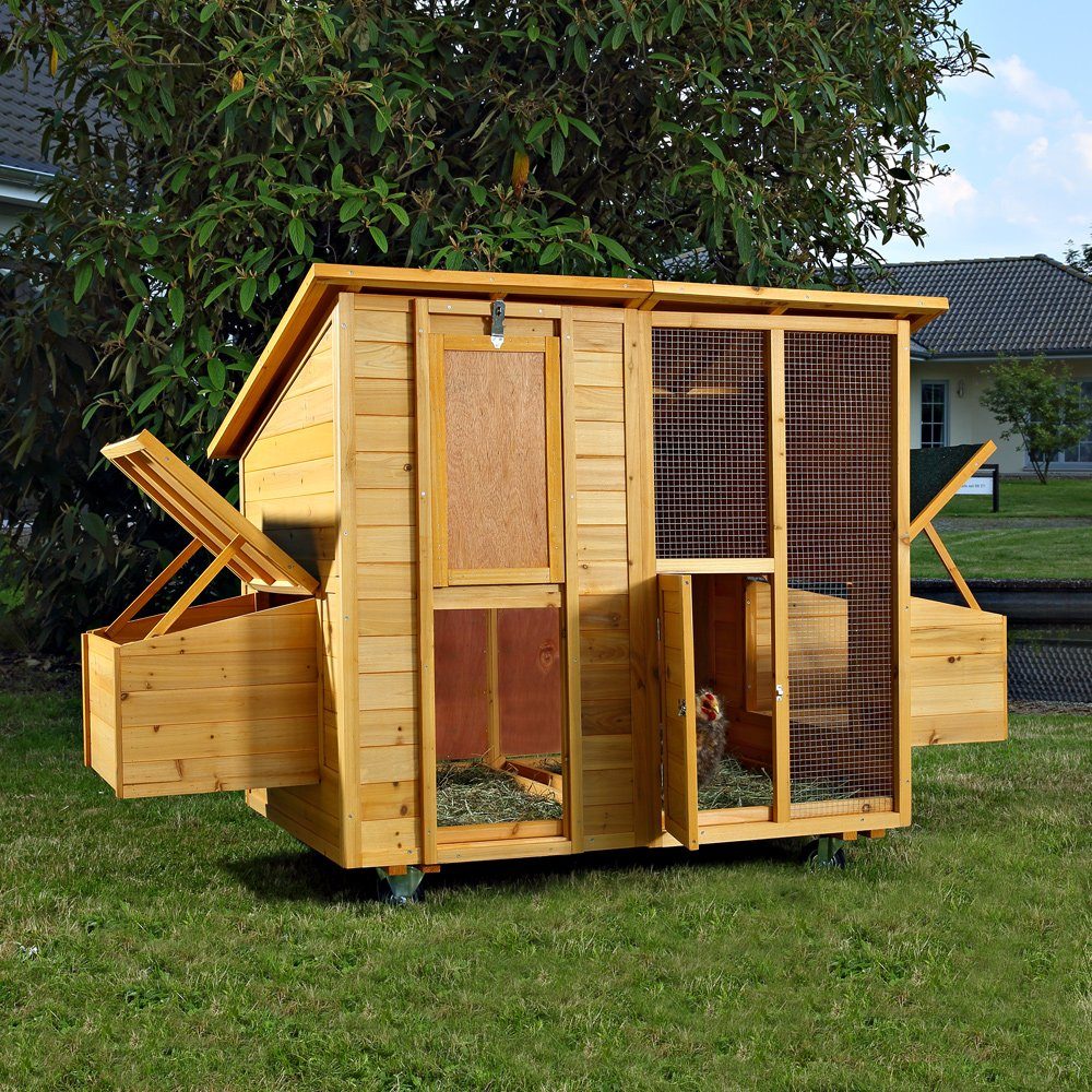 Mucola Hühnerstall 214 CM Hühnerstall Hühnerhaus Hasenstall Kaninchen
