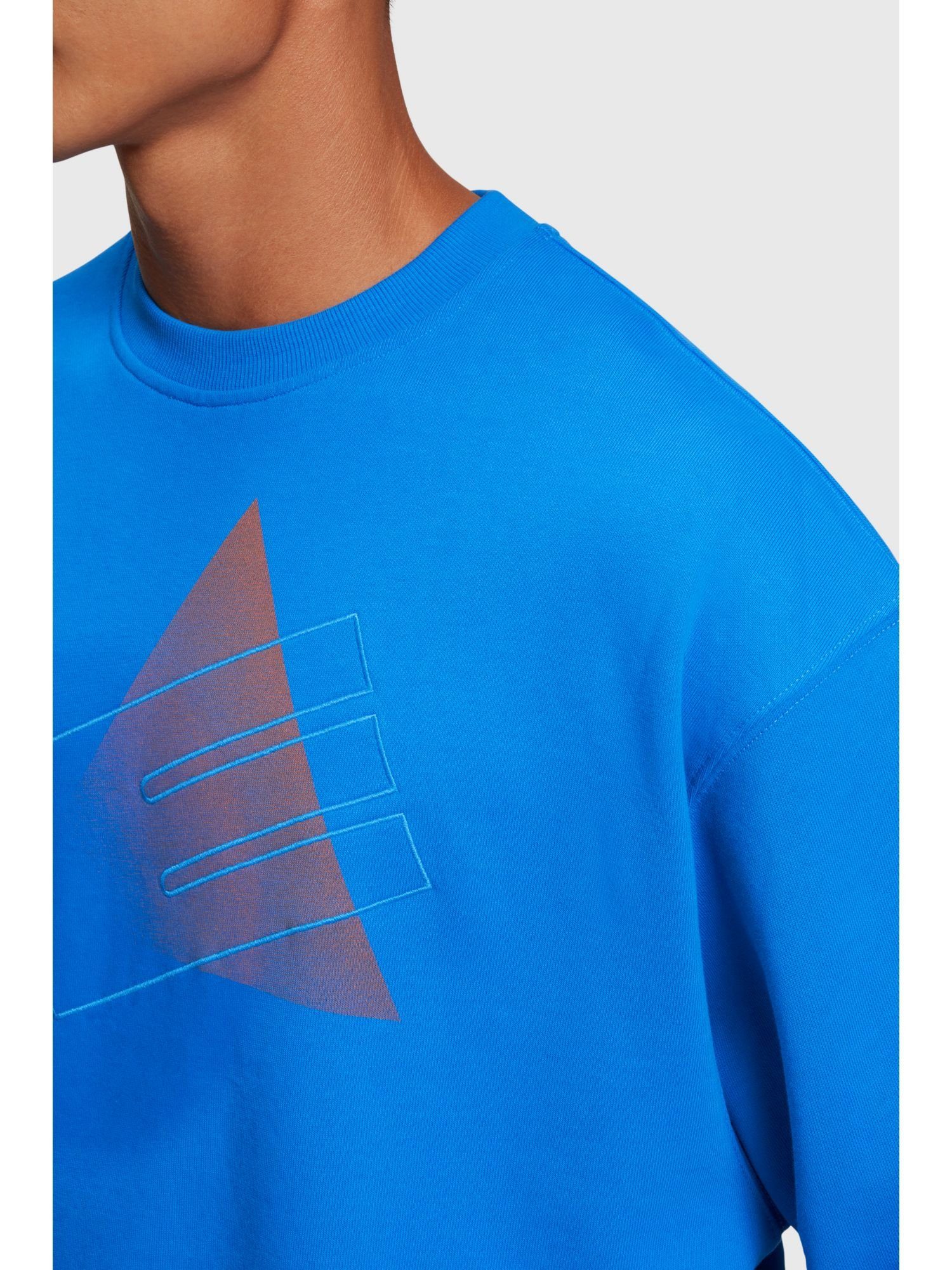 Esprit Sweatshirt Yagi mit Sweatshirt (1-tlg) Archive BRIGHT Grafik-Print BLUE