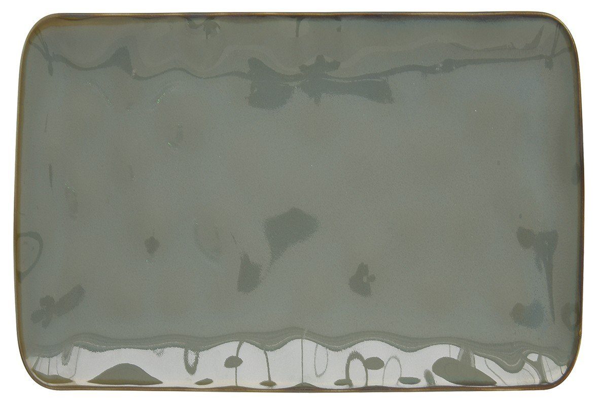 Grau Porzellan easylife Interiors, B:19cm H:1.8cm Speiseteller L:27cm