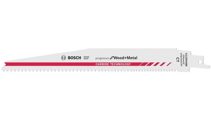 Bosch Professional Säbelsägeblatt Säbelsägeblatt S 1156 XHM Carbide Progressor for Wood and Metal