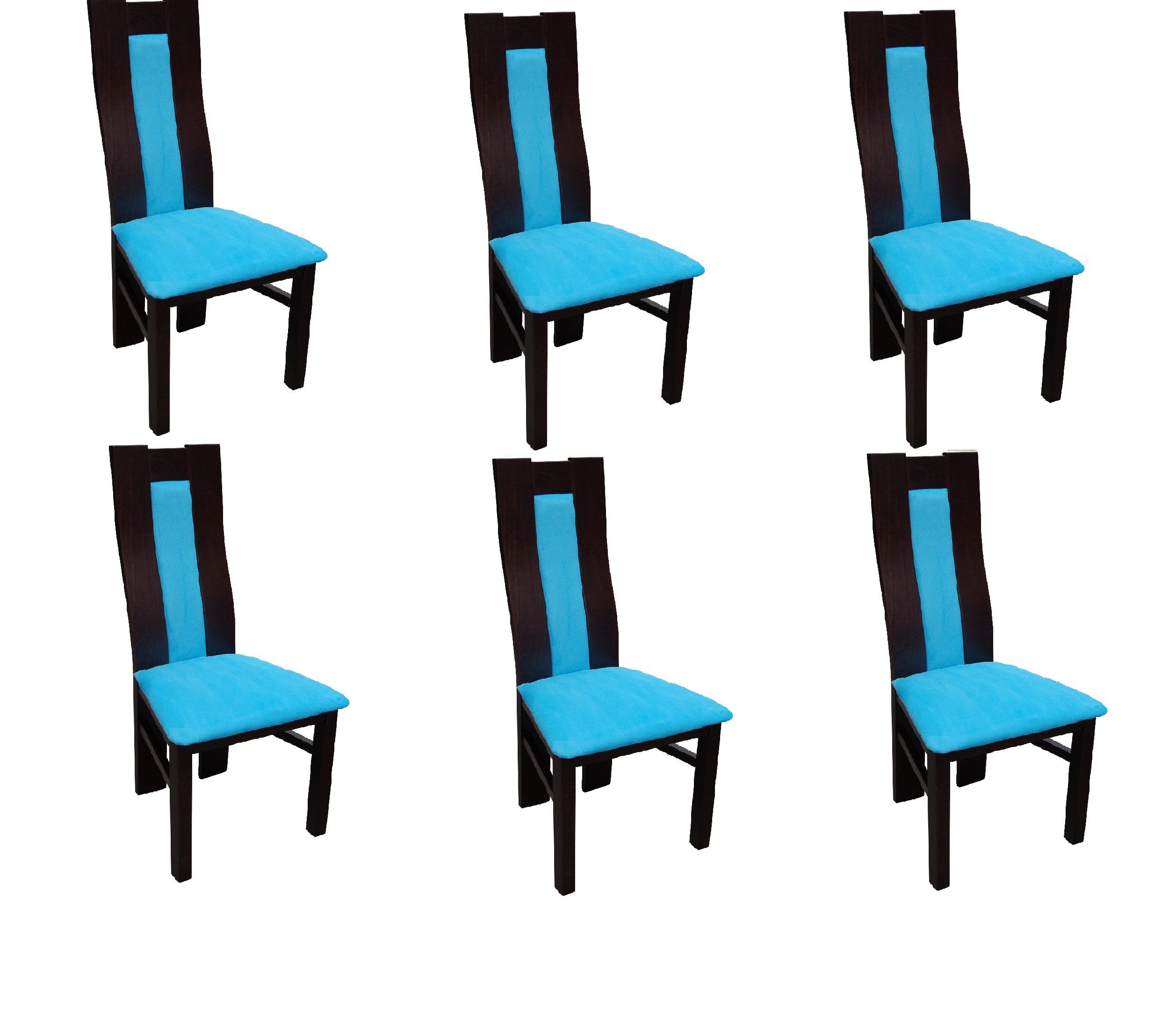 Xlmoebel Sitzgruppe Esszimmerstuhl-Set in modernem Design mit bequemer Lehne, (Esszimmerstühle, 6-tlg., 6x Stühle), Hergestellt in Europa