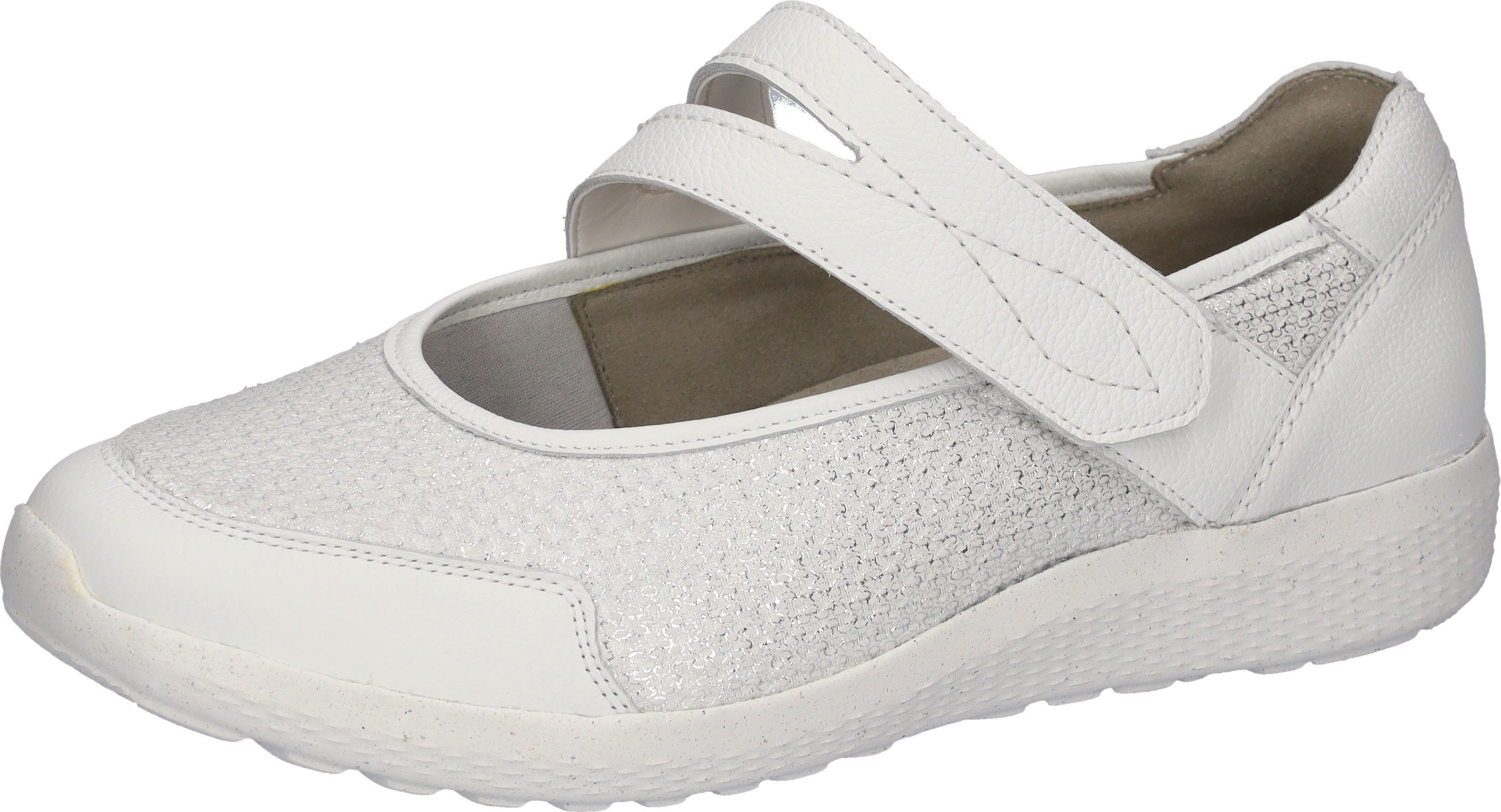 Waldläufer M-IRA Soft Riemchenballerina Slipper, Komfortschuh, Orthotritt-Funktion, Spezialweite M