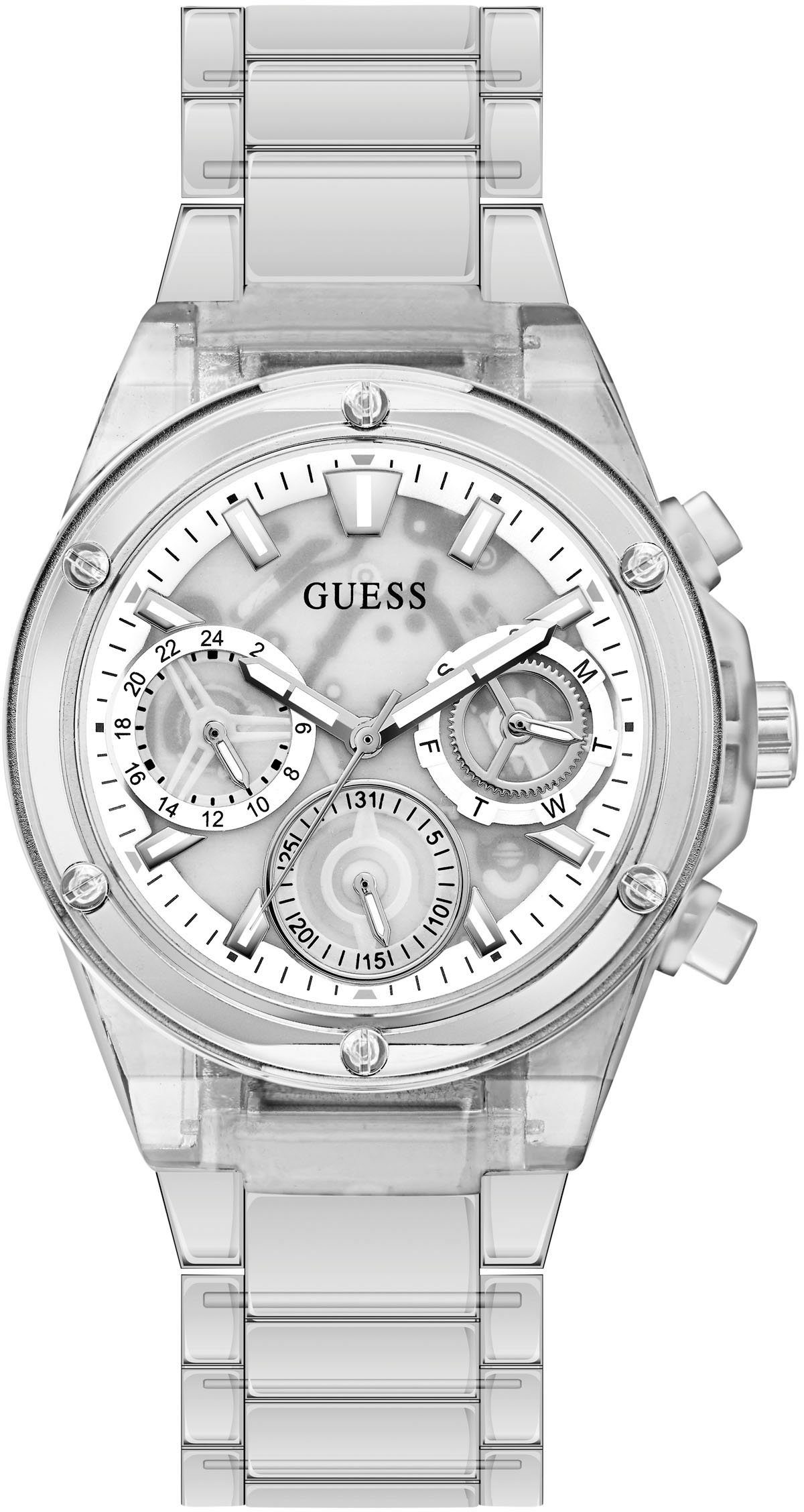 Guess Multifunktionsuhr GW0650L1, Armbanduhr, Quarzuhr, Damenuhr