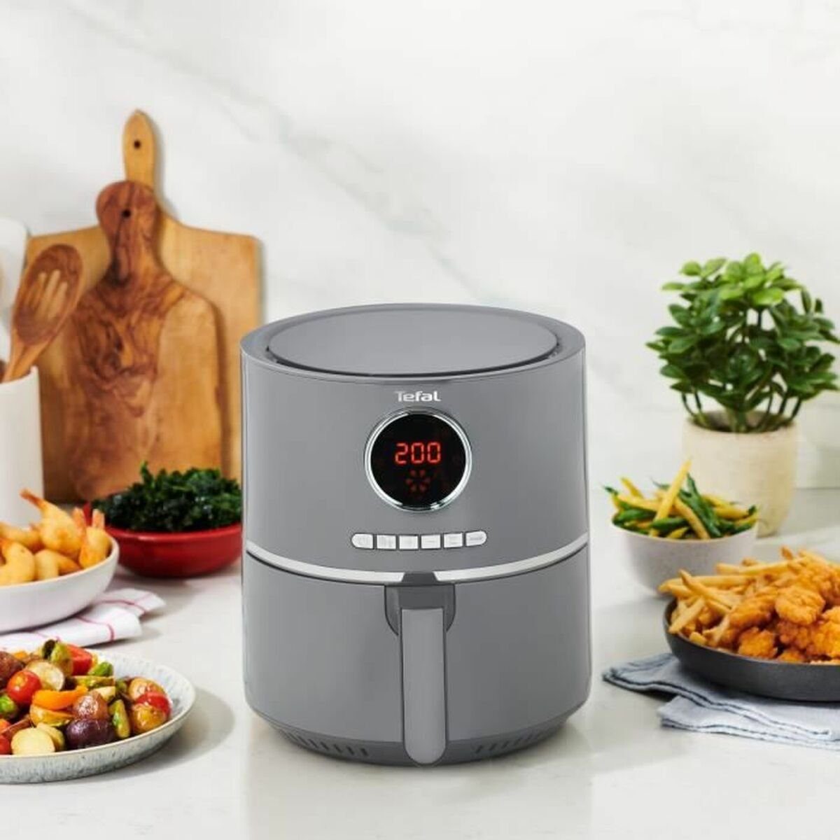 L Grau 1400 Tefal Fritteuse Fritteuse Airfryer EY111B15 4,2 Heißluft Tefal W