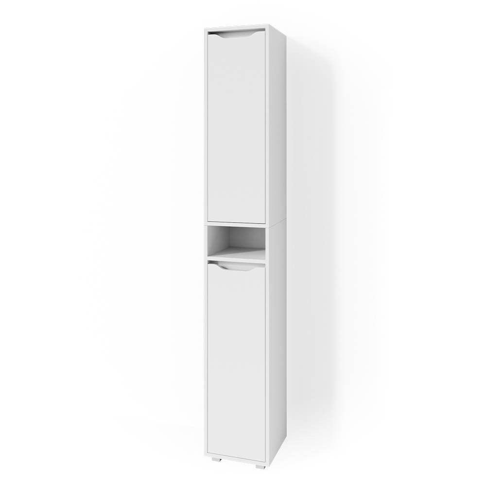 Vicco Hochschrank Ruben, Weiß, 30 x 192.5 cm (1-St)
