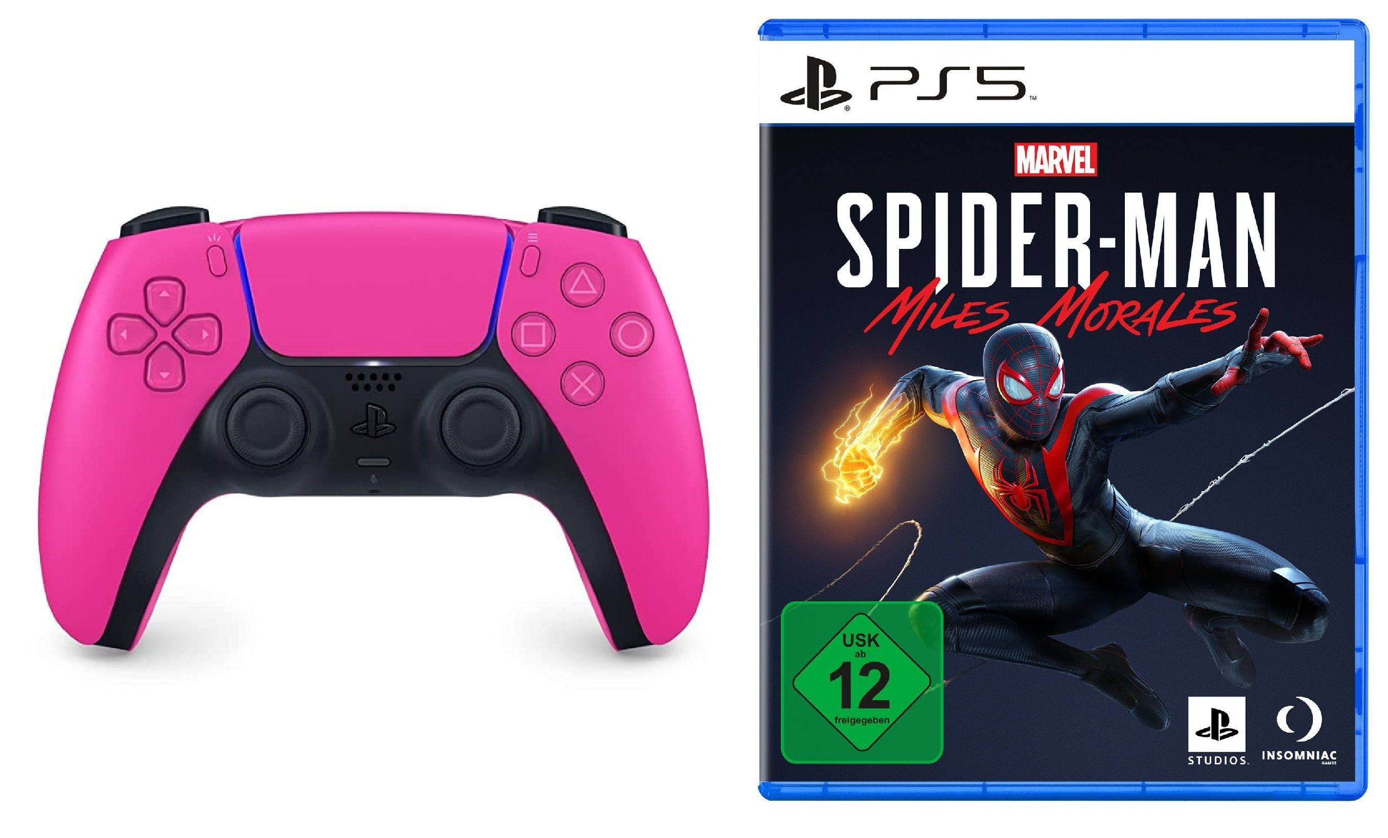 Playstation Playstation 5 Controller + Spider-Man: Miles Morales PS5 Spiel - PlayStation 5-Controller (DualSense Wireless-Controller)