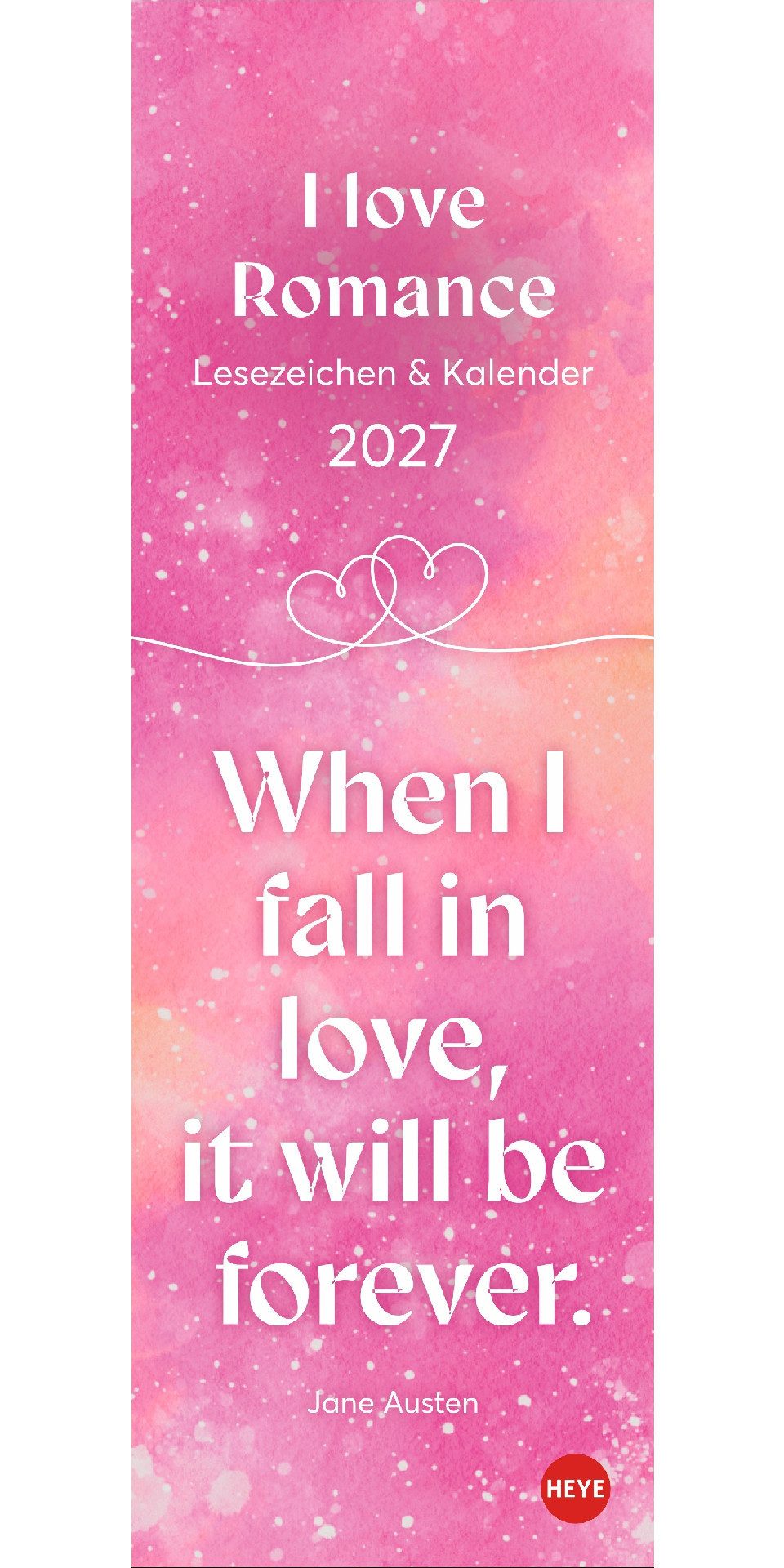 Lesezeichenkalender Romance Lesezeichen & Kalender 2027