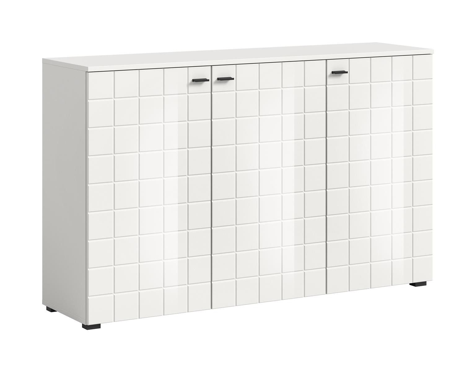 möbelvita Sideboard Vivo Sideboard B/H/T 138x86x37 in weiß Hochglanz und weiß