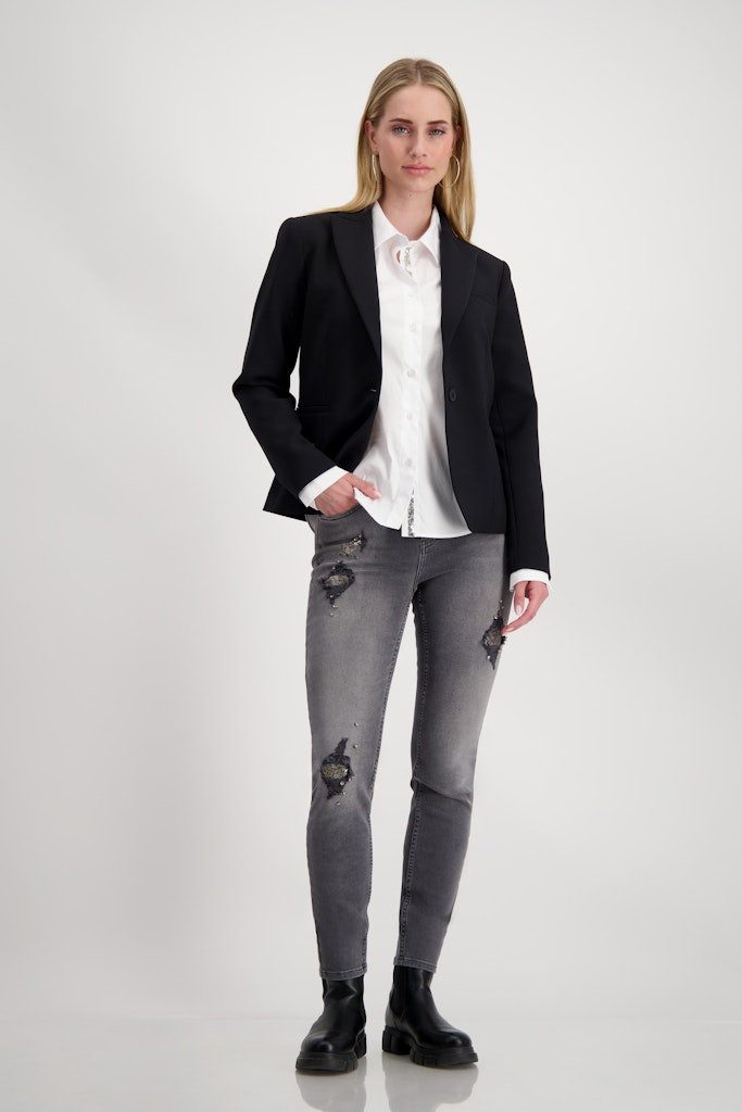 Monari Jackenblazer Reverskragen-Blazer schwarz günstig online kaufen