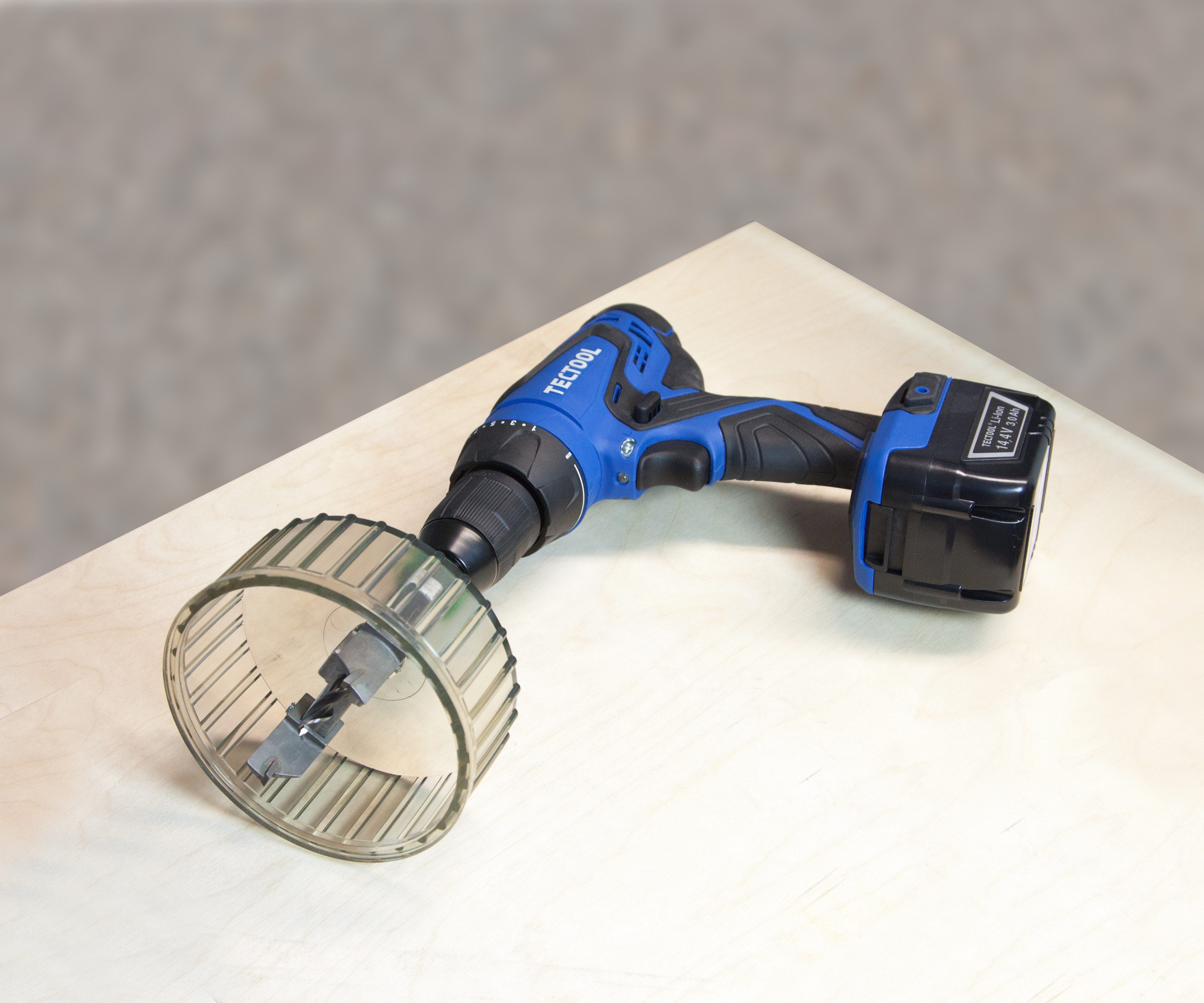 BERG TECTOOL Kreisschneider BERG HARTMETALL-KREISSCHNEIDER HKS PROFI - 35-105MM, (1-tlg), inkl. Sicherheitskorb und einem 8 mm CV-Zentrierbohrer ausgestatt