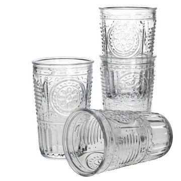 Bormioli Rocco Glas 4er Set Romantic Longdrink-Glas klar 340ml, Glas