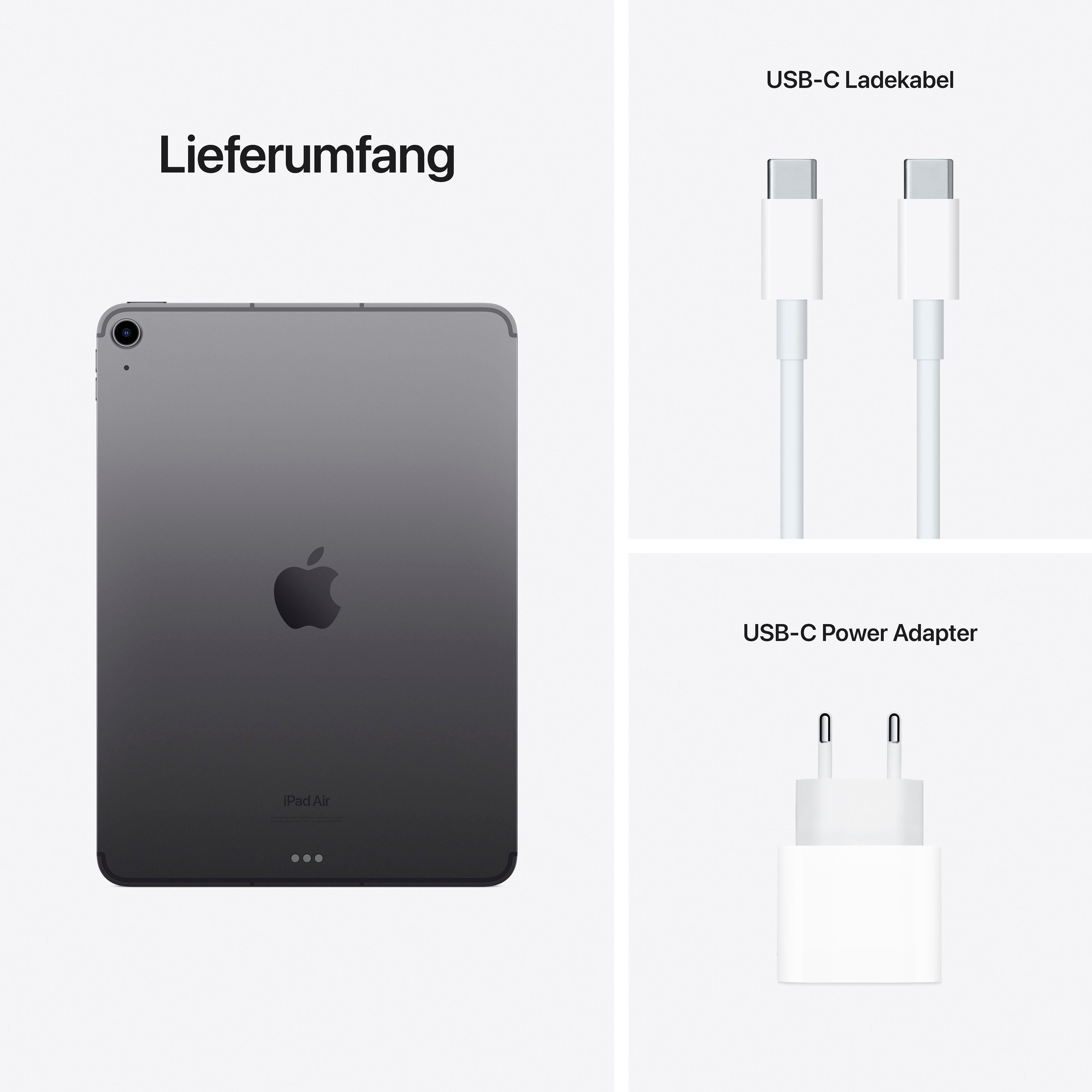 iPadOS, iPad (10,9", (2022) Tablet Apple Air space 5G) 256 grey GB,