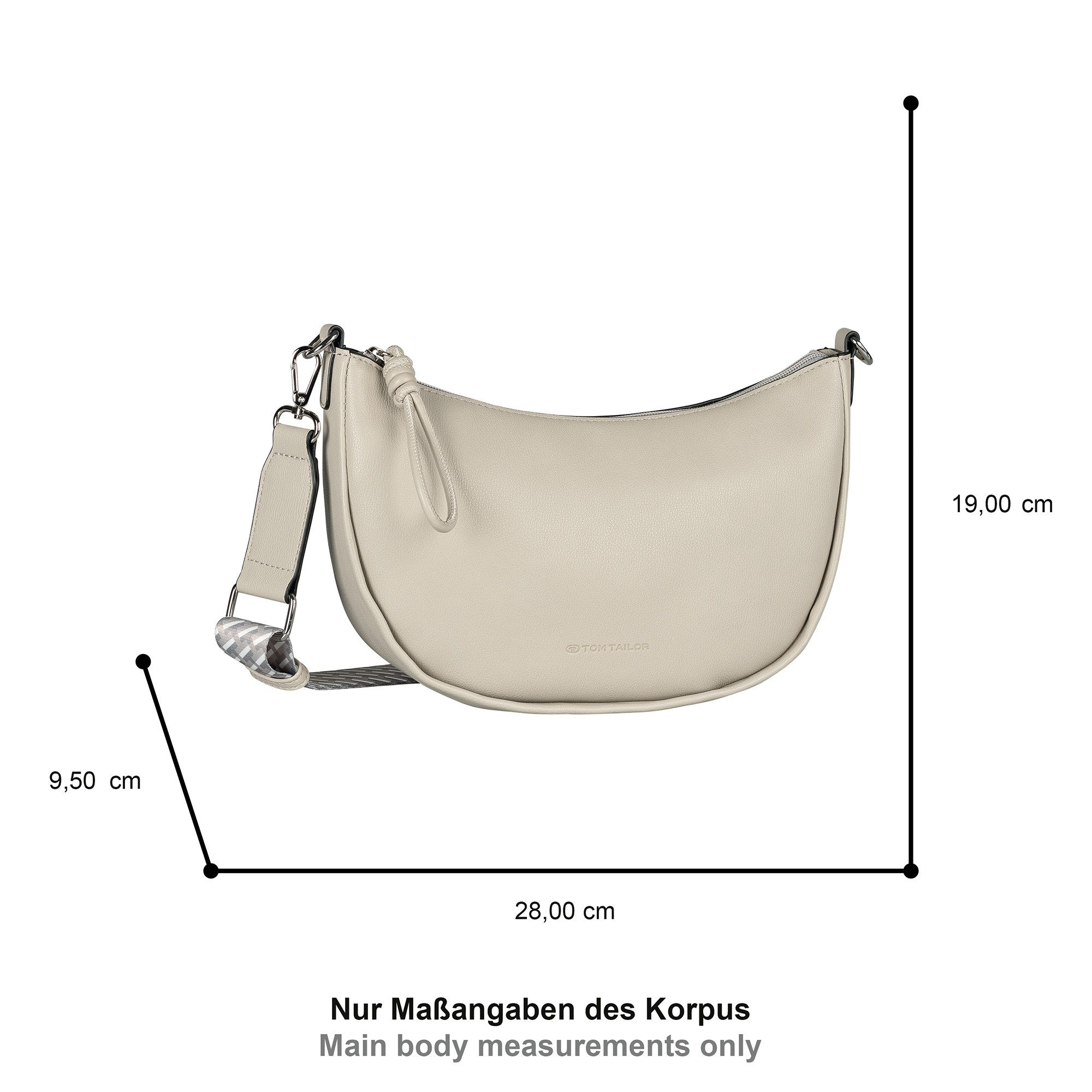 TOM TAILOR Handtasche Tatiana, fein gewebter dreifarbiger Gurtband mit harm günstig online kaufen