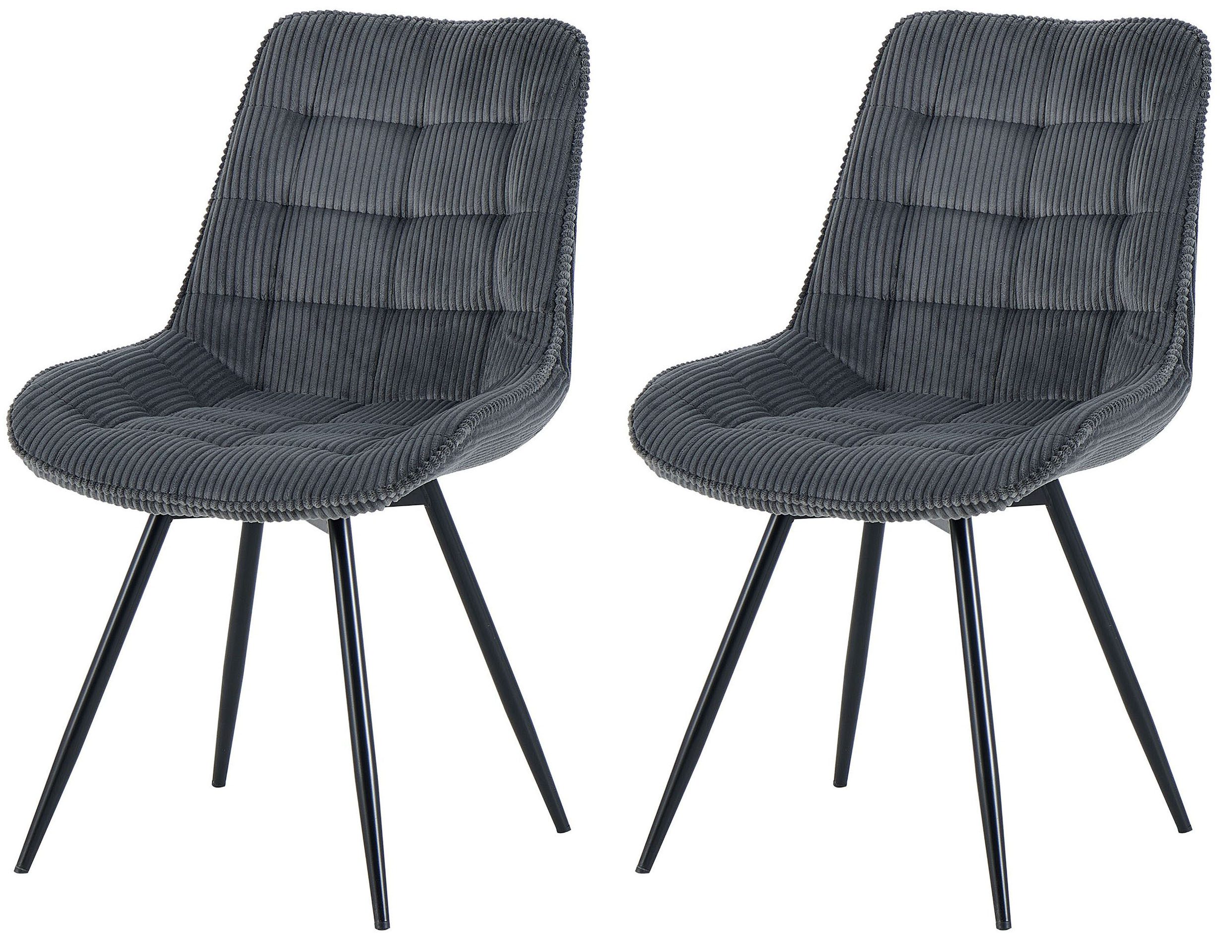 OTTO home Esszimmerstuhl Catania (Set, 2 St), bequemer Stuhl, 360 Grad drehbar in verschiedenen Stoffen und Farben.