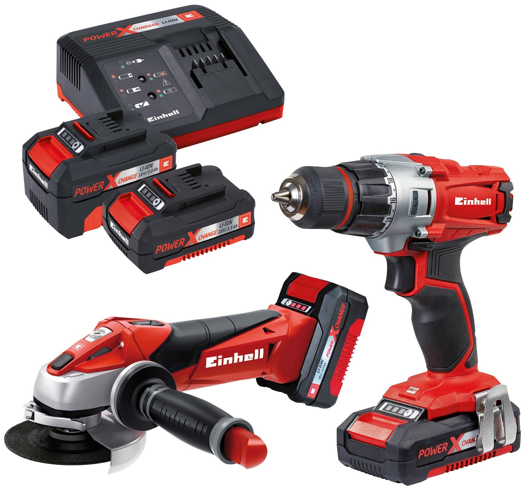 EINHELL Elektrowerkzeug-Set »TE-TK 18 Li Kit«, Power X-Change ...