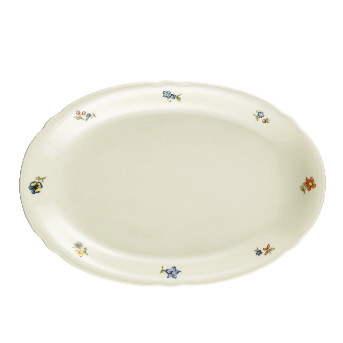Seltmann Weiden Servierplatte Marie-Luise Blütenmeer, Porzellan, 31 cm