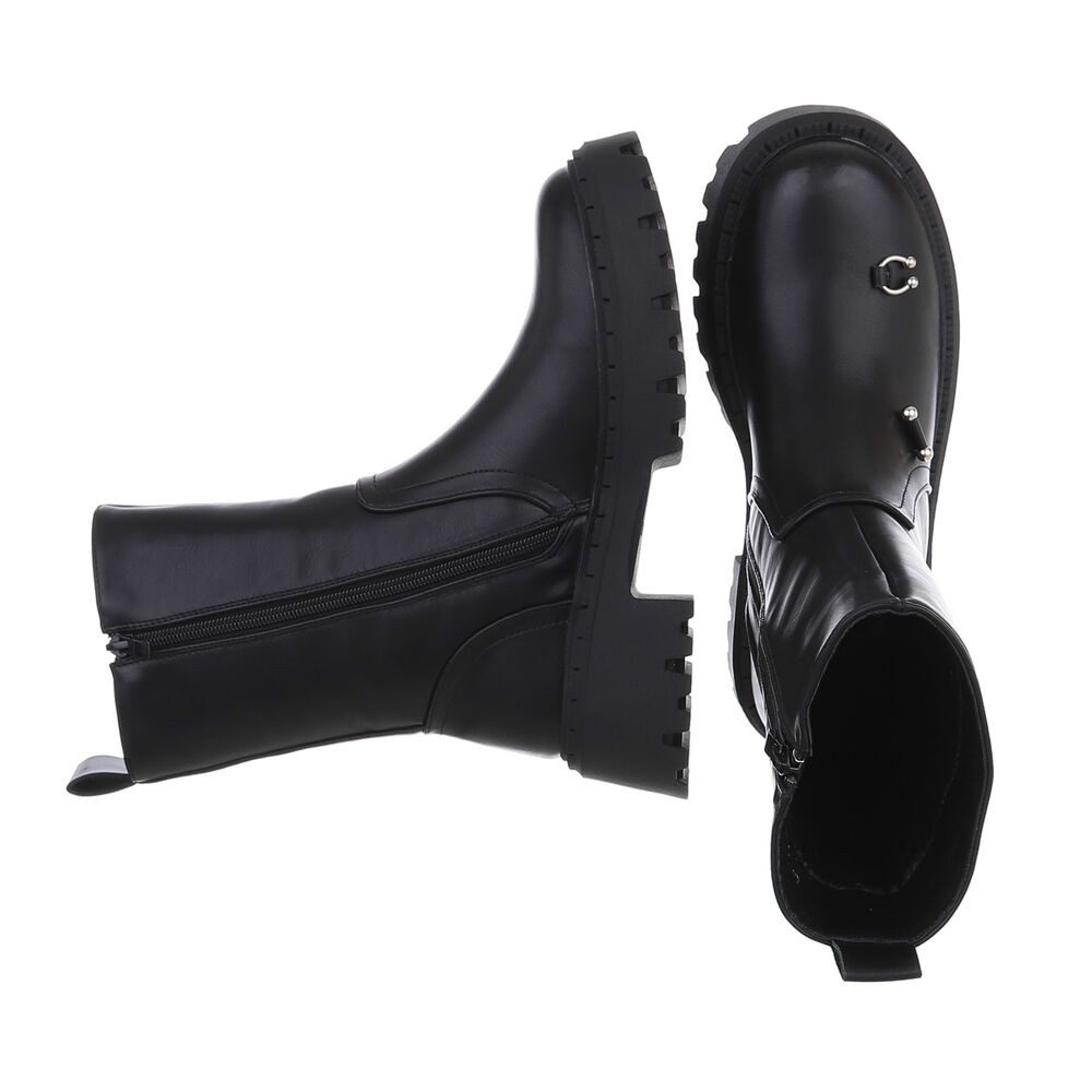 Ital-Design Damen Bikerschuhe Biker Westernstiefelette (87451864) Blockabsa günstig online kaufen