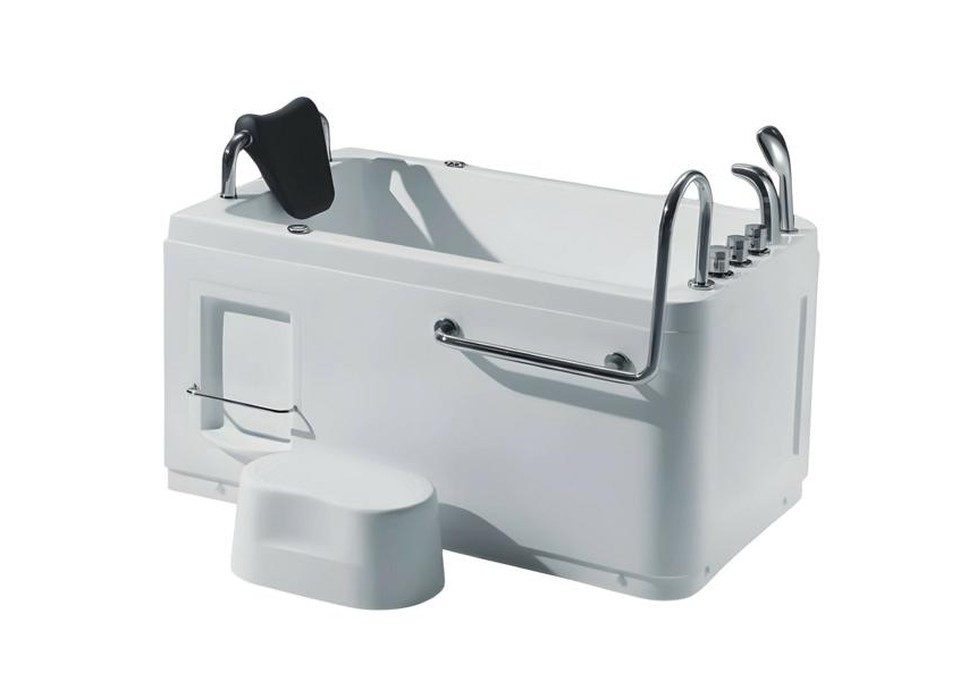 Xlmoebel Whirlpool-Badewanne XLMOEBEL Freistehende Whirlpool-Badewanne in Weiß aus Acryl, Made in Europa