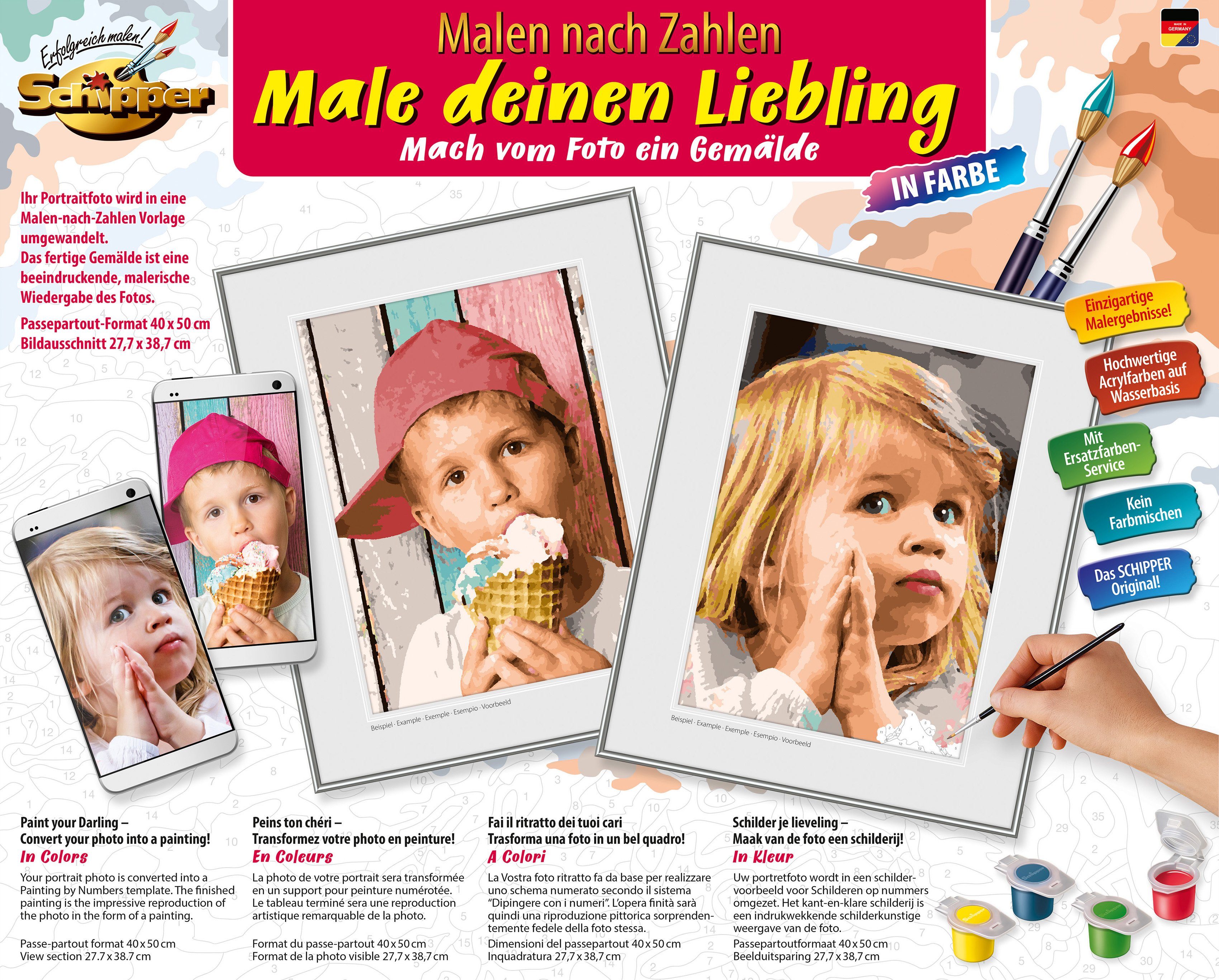 Schipper Malen nach Zahlen Male deinen Liebling in Farbe, Made in Germany