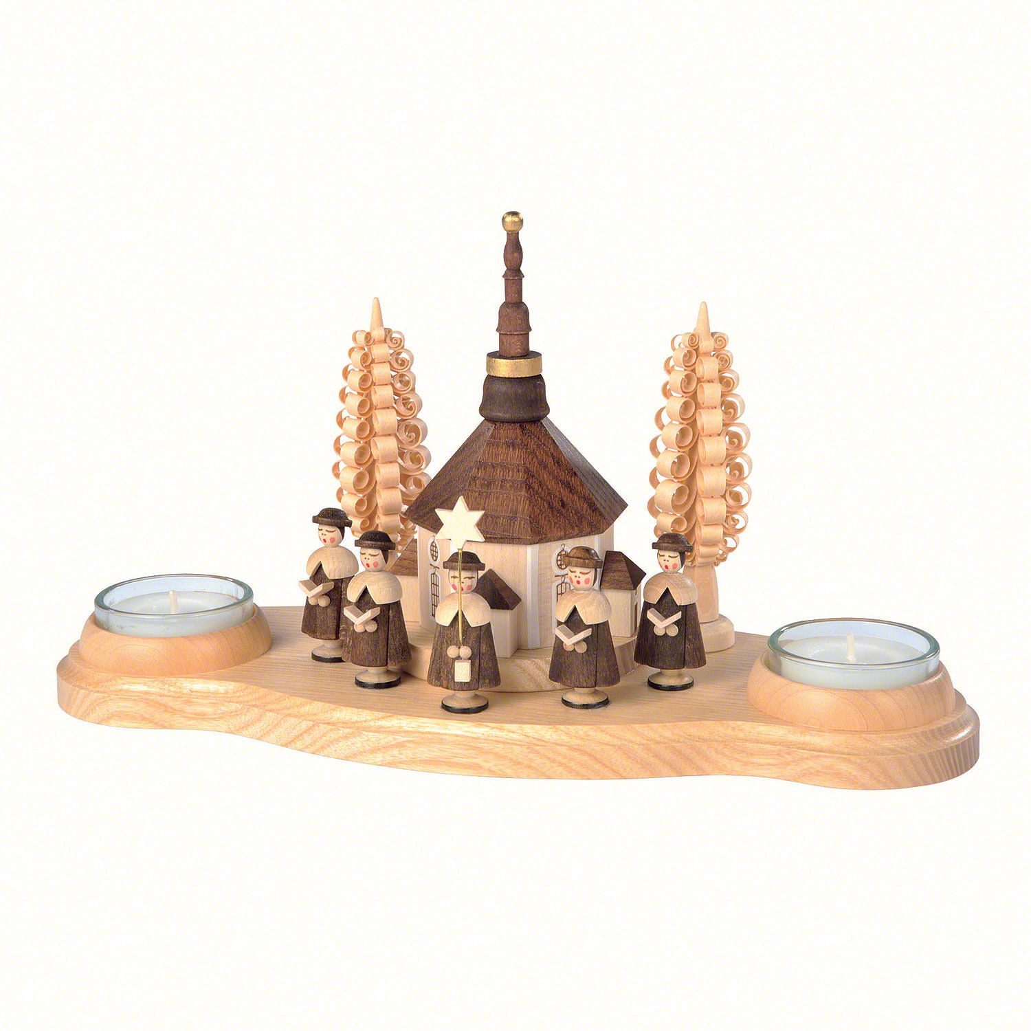 Schwibbogen Kerzenhalter Seiffener Kirche (11cm) von Müller Kleinkunst