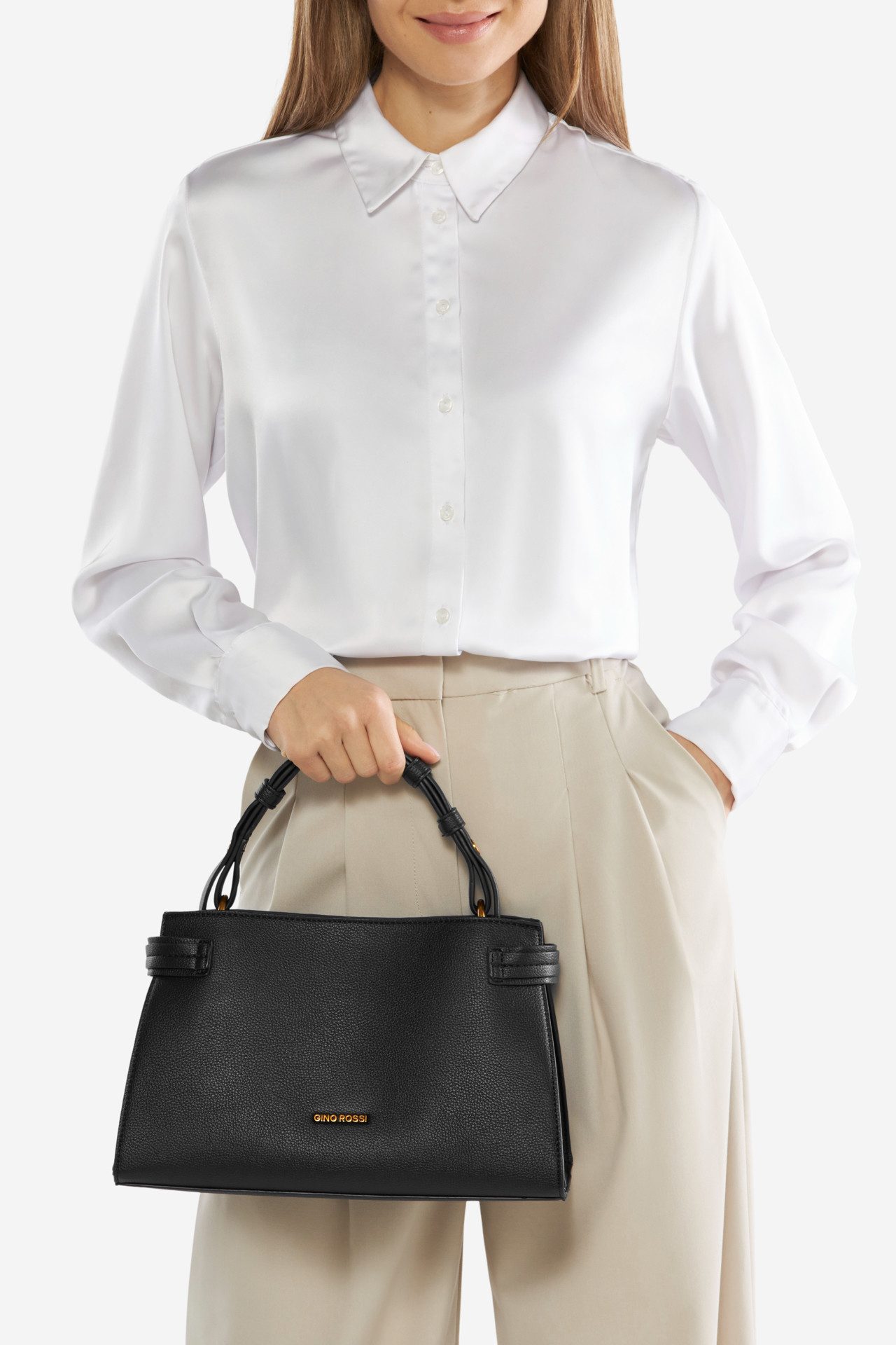 GINO ROSSI Handtasche Gino Rossi Kleine Tasche E233121-3 schwarz