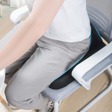 Novzep Sitzkissen Autositzkissen aus Baumwolle – atmungsaktives Netzgewebe, verstellbare Träger, Linderung von Schmerzen im unteren Rückenbereich