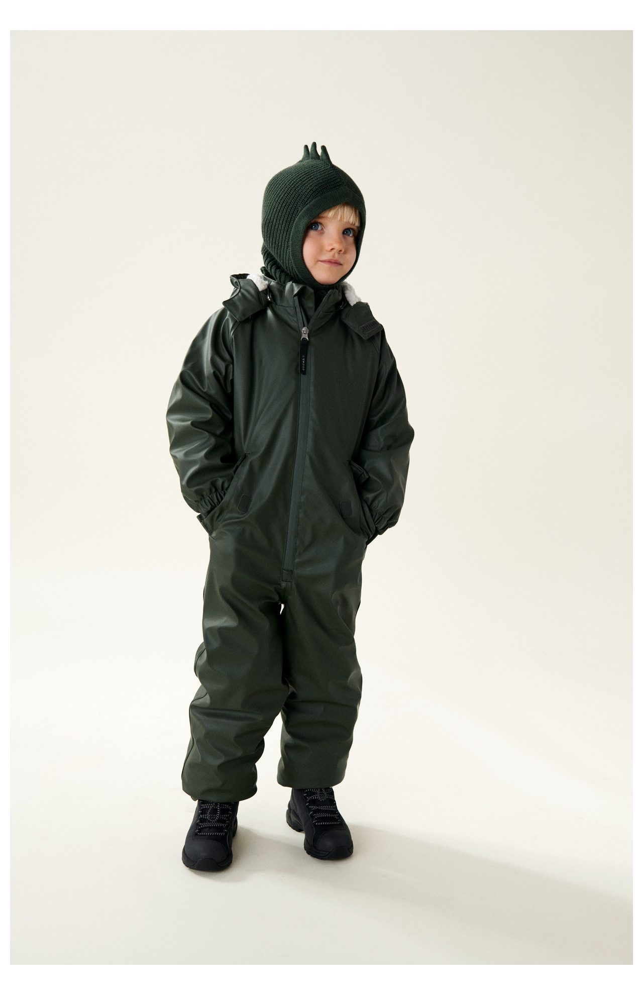 Liewood Strickmütze Hanibal Balaclava Kindermütze Dinooptik