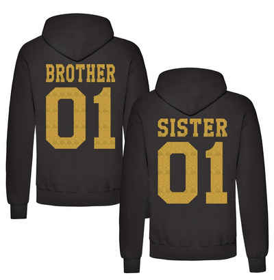 Couples Shop Kapuzenpullover »Brother & Sister Fun Hoodie Pullover« mit modischem Print