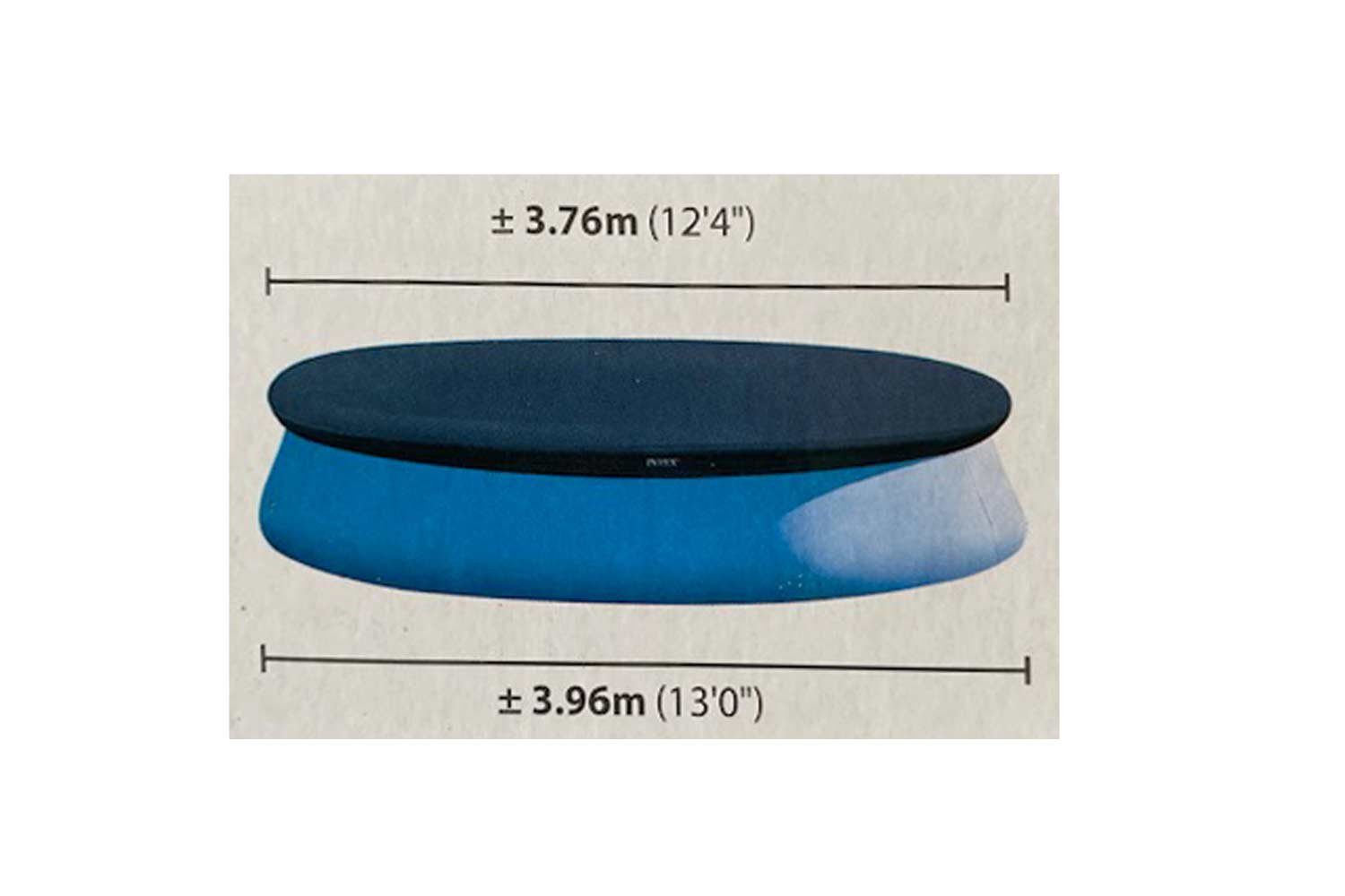 Intex Pool-Abdeckplane (1-St), Poolabdeckung für Easy Set Pools mit 396cm Durchmesser