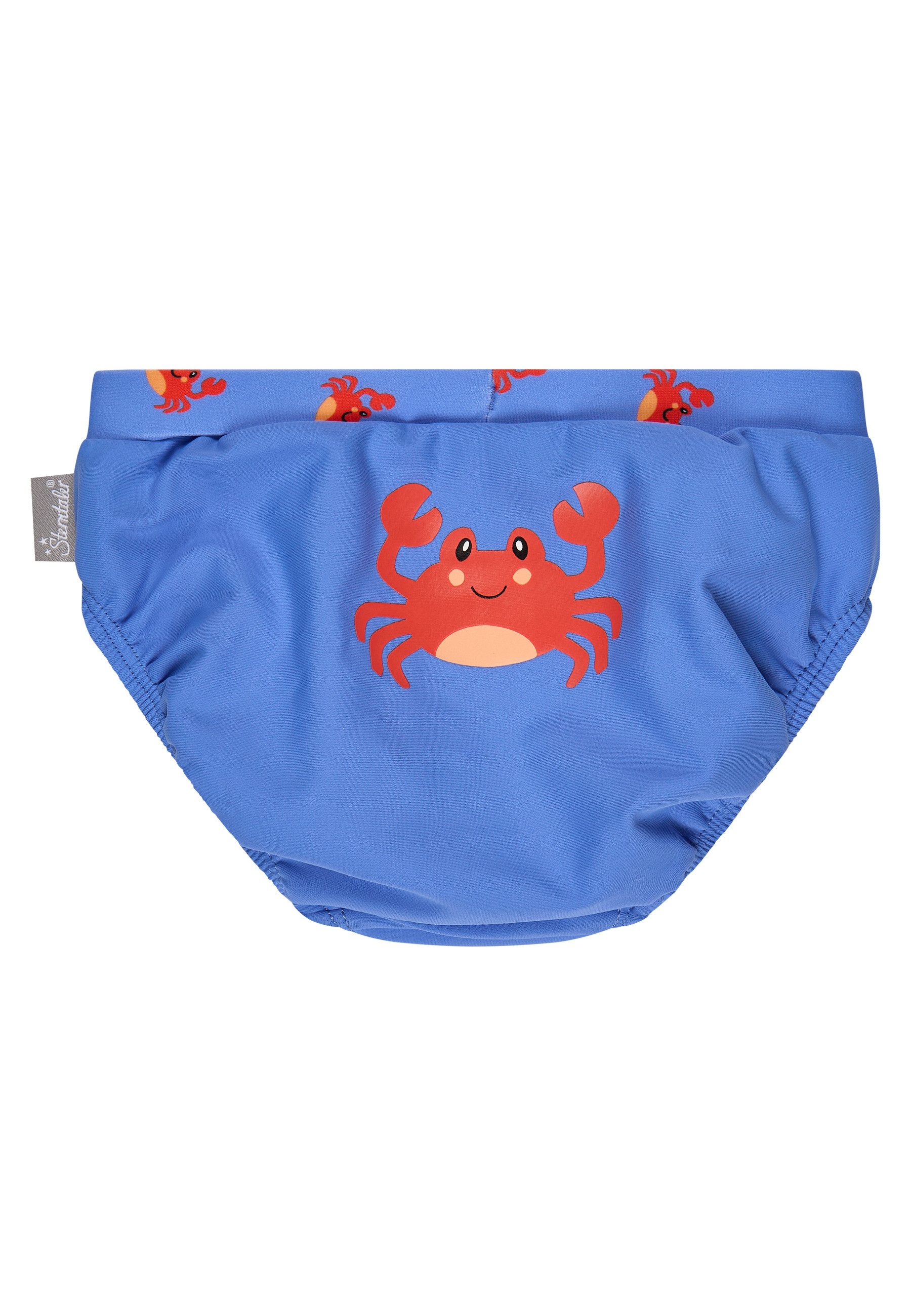 Sterntaler® Badehose UV-Schutz 50+ Badehose Krabbe (1-St) Badehose mit Krabben-Print & Kordel, Windeleinsatz bis 86/92 – Bild 2 von 5