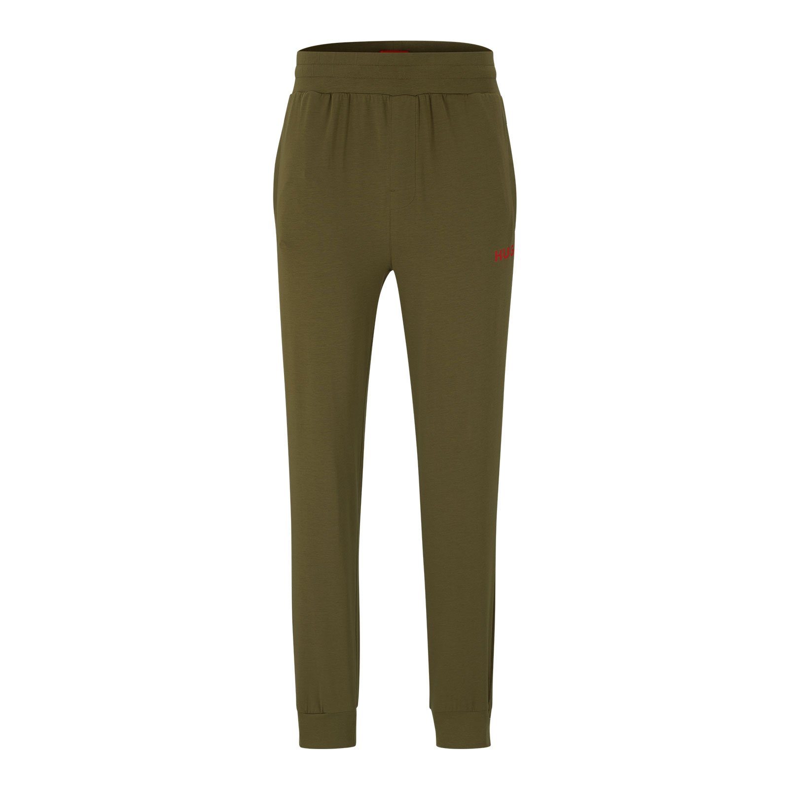 mit open verstellbarem green 345 Loungehose Labelled Tunnelzug HUGO Pants