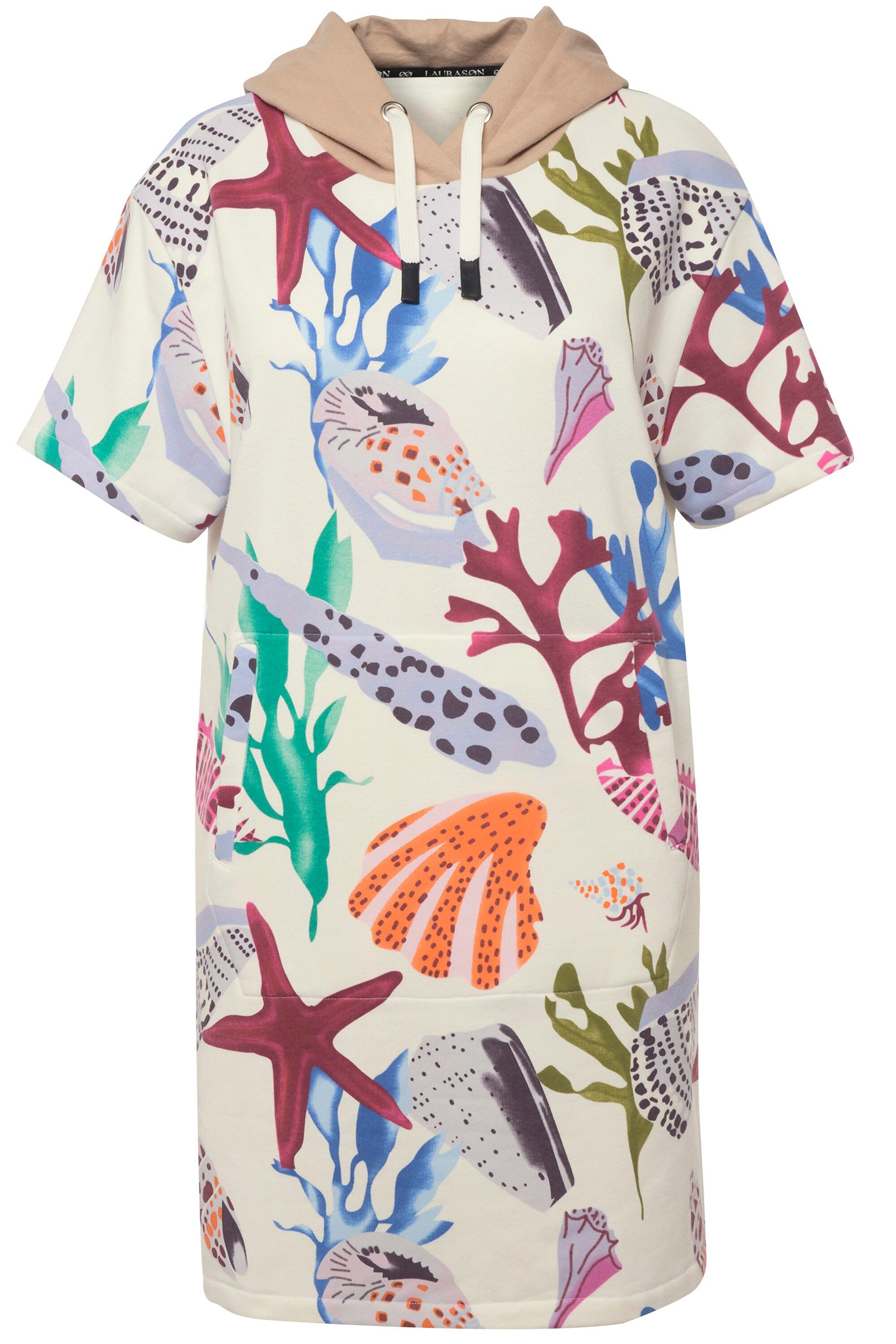 Laurasøn Jerseykleid Sweatkleid A-Line Strandmotive Kapuze günstig online kaufen
