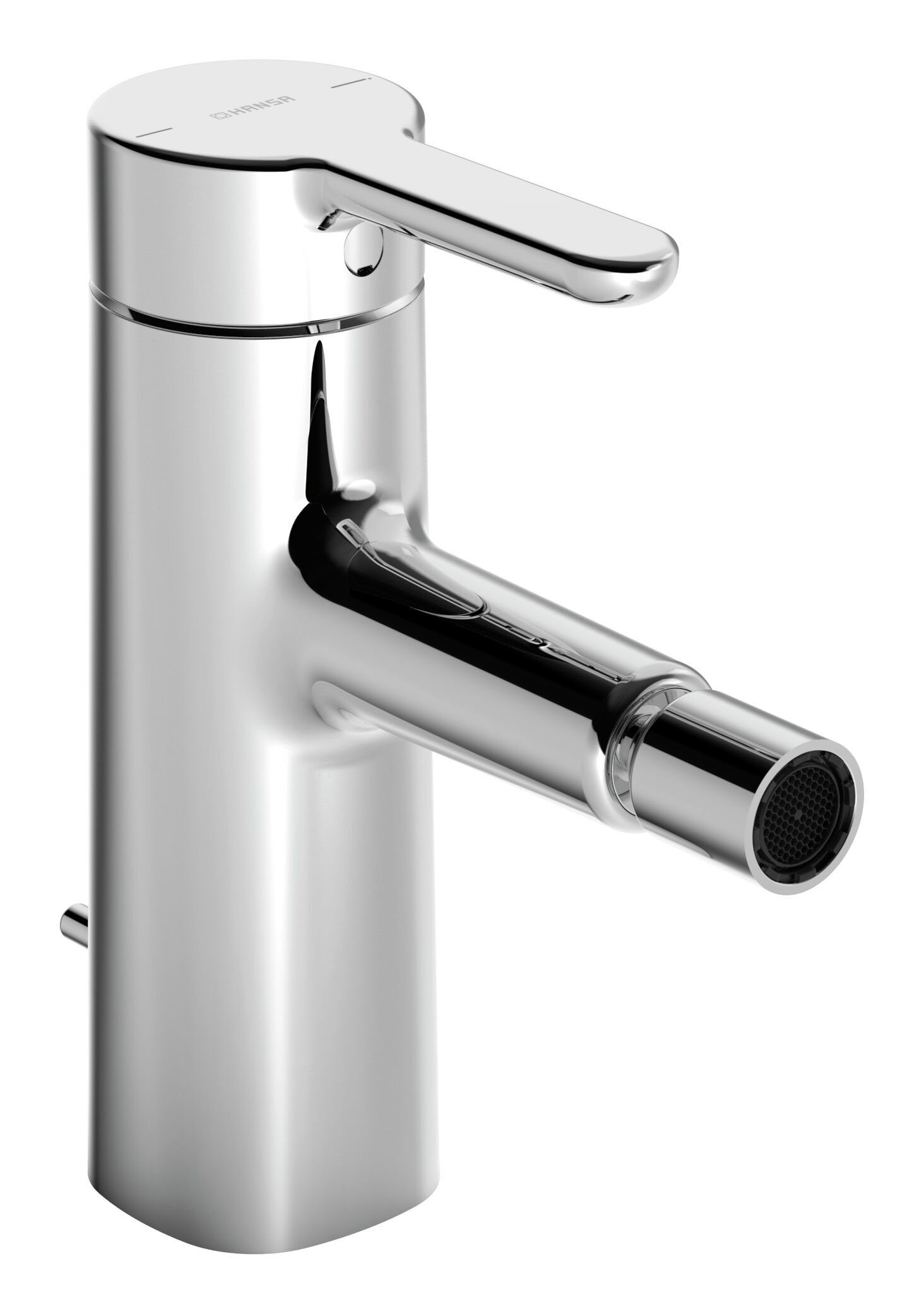 HANSA Bidetarmatur Hansadesigno Style Einhand-Einlochbatterie f. Sitzwaschbecken m. Zugstangen