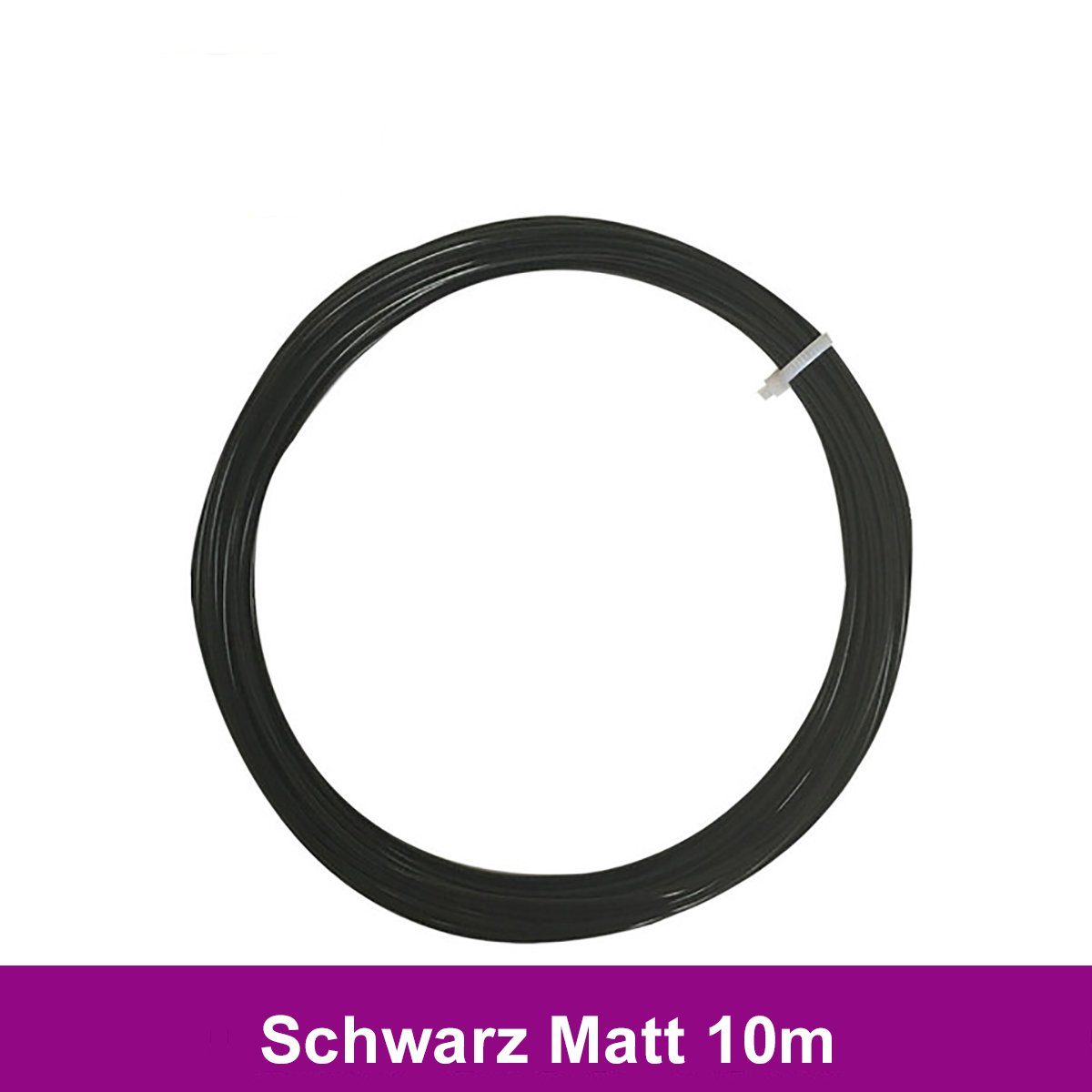 TPFNet 3D-Drucker-Stift PLA-Filament Zubehör für 3D Stift - 3D-Malerei - Kinderspielzeug, DIY-Geschenk für Kinder - Farb PLA Filament Schwarz Matt - 10m