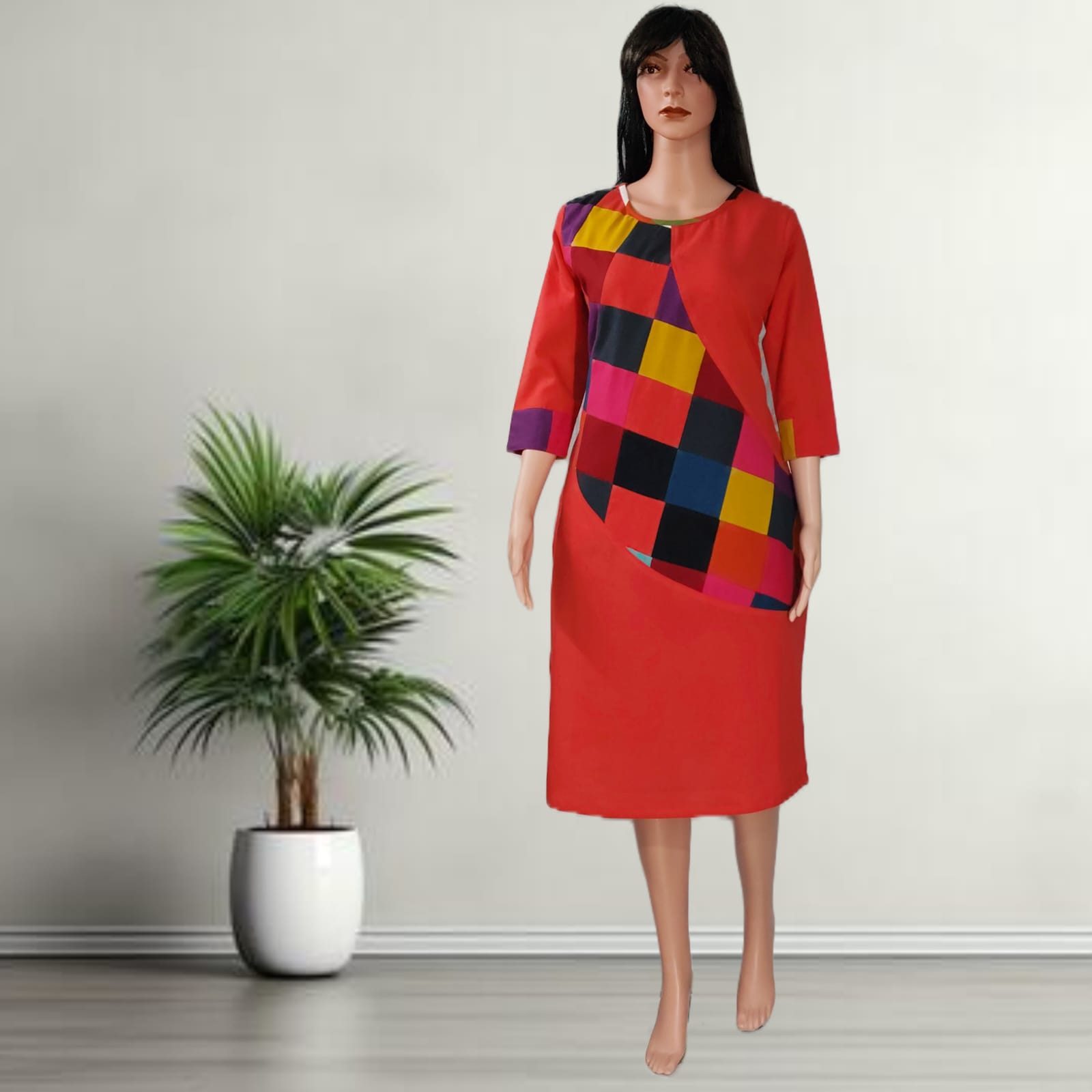 PfauGermany Longtunika Golden Finch Cross Patch