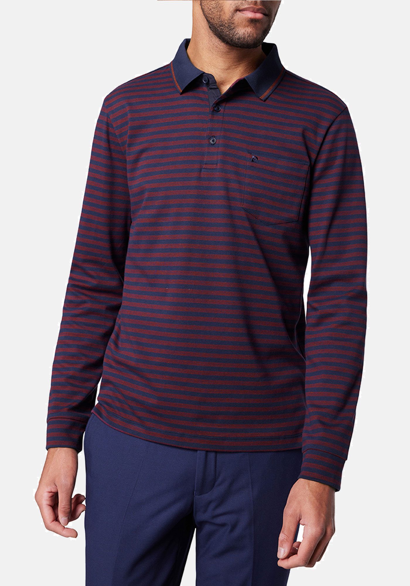 Pierre Cardin Langarm-Poloshirt 1/1 PoloKN super günstig online kaufen