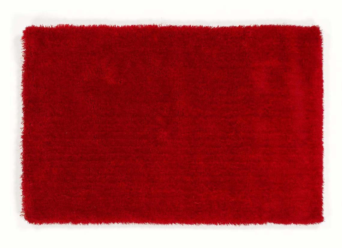 Böing Carpet Hochflor-Teppich BC Shaggy rot 80x150cm, rechteckig