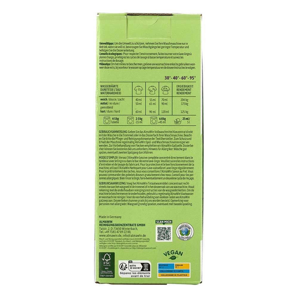 Almawin Vollwaschmittel - Pulver 2Kg Vollwaschmittel